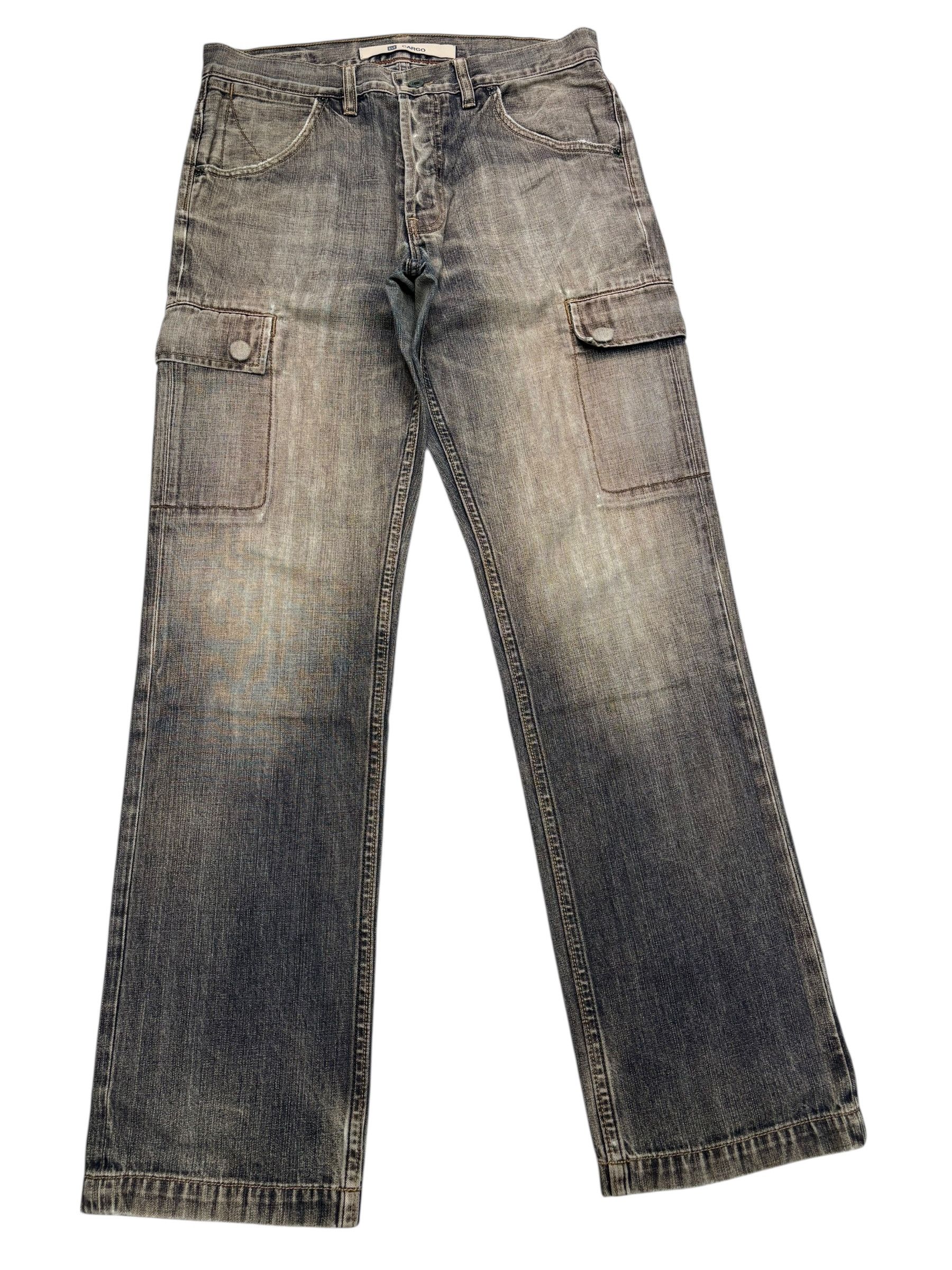 Gap GAP FADED WASHED DENIM CARGO JEANS Size US 32 / EU 48 - 3 Thumbnail