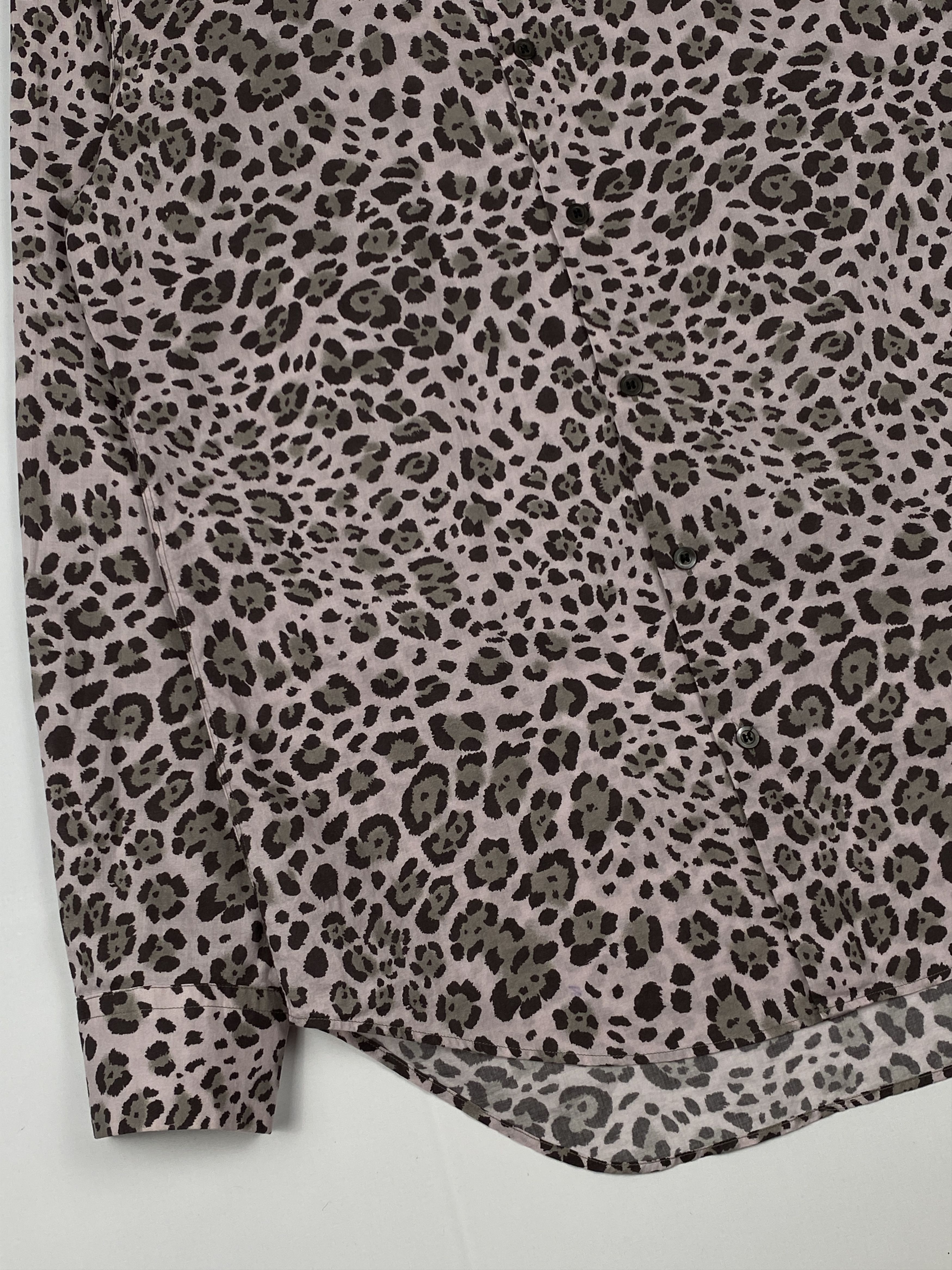 Dries Van Noten Leopard Print Long Sleeve Polo Size US M / EU 48-50 / 2 - 7 Thumbnail