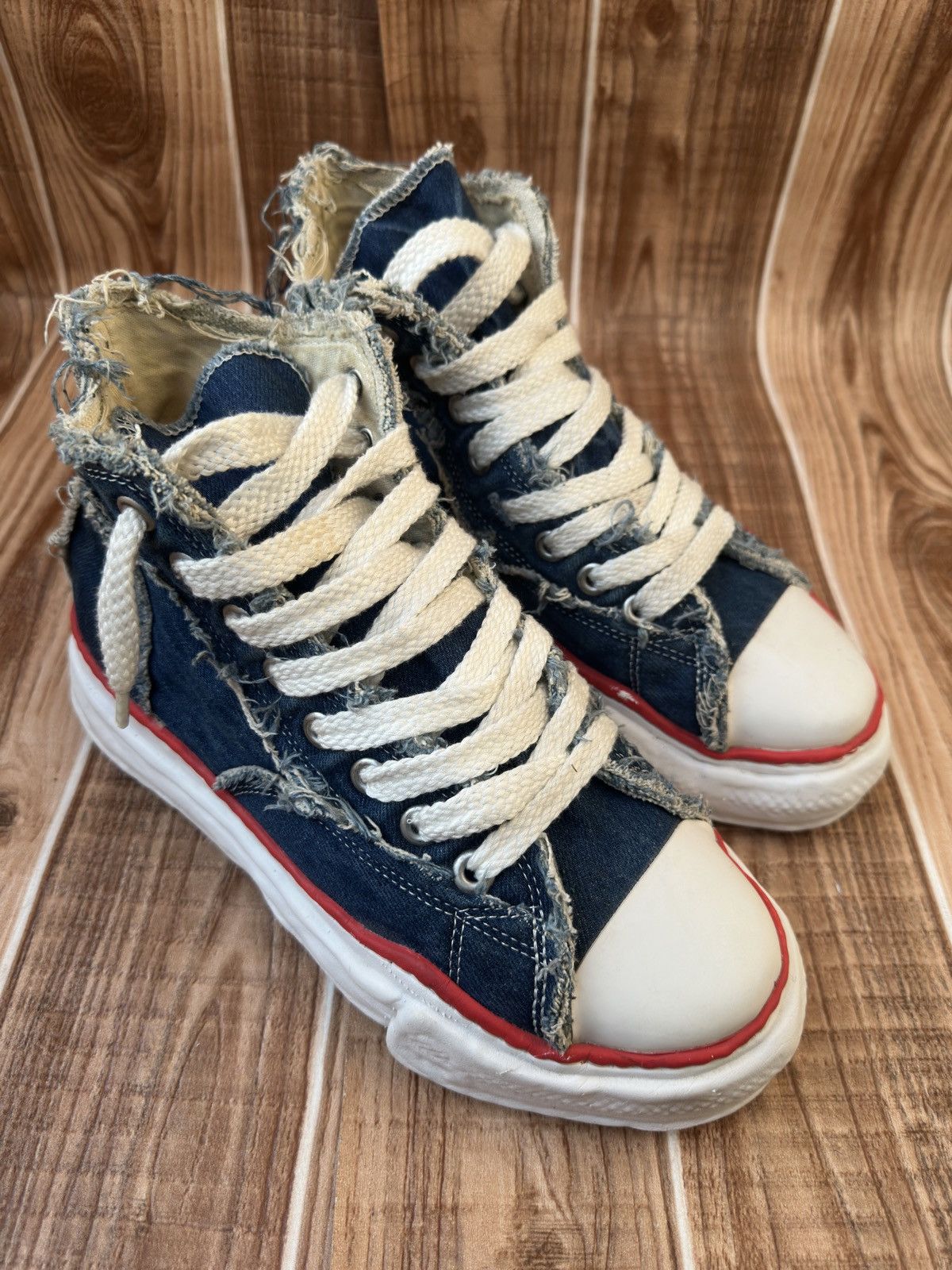 Maison MIHARA YASUHIRO × Nigel Cabourn MMY Denim x Nigel Cabourn Melted Sole Sneakers Size US 8 / EU 41 - 2 Thumbnail