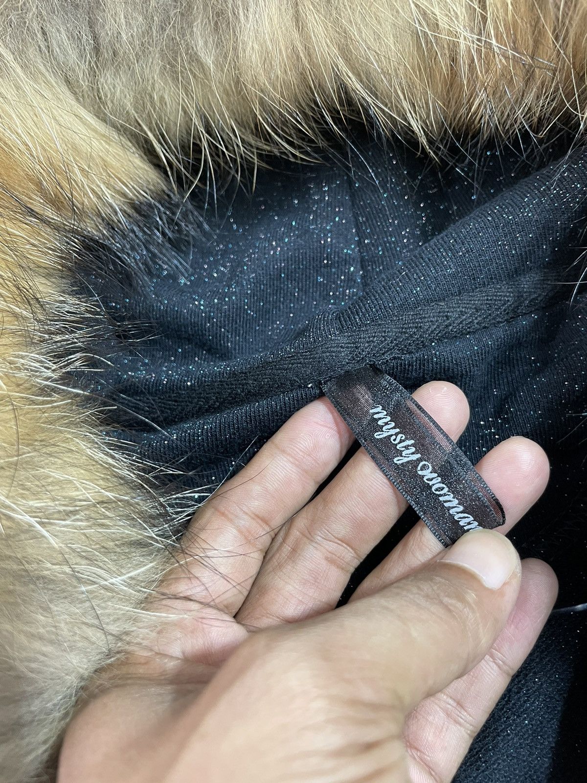If Six Was Nine × Japanese Brand × Le Grande Bleu (L.G.B.) Studded Zip Up fur hoodie glitter black Size M / US 6-8 / IT 42-44 - 5 Thumbnail