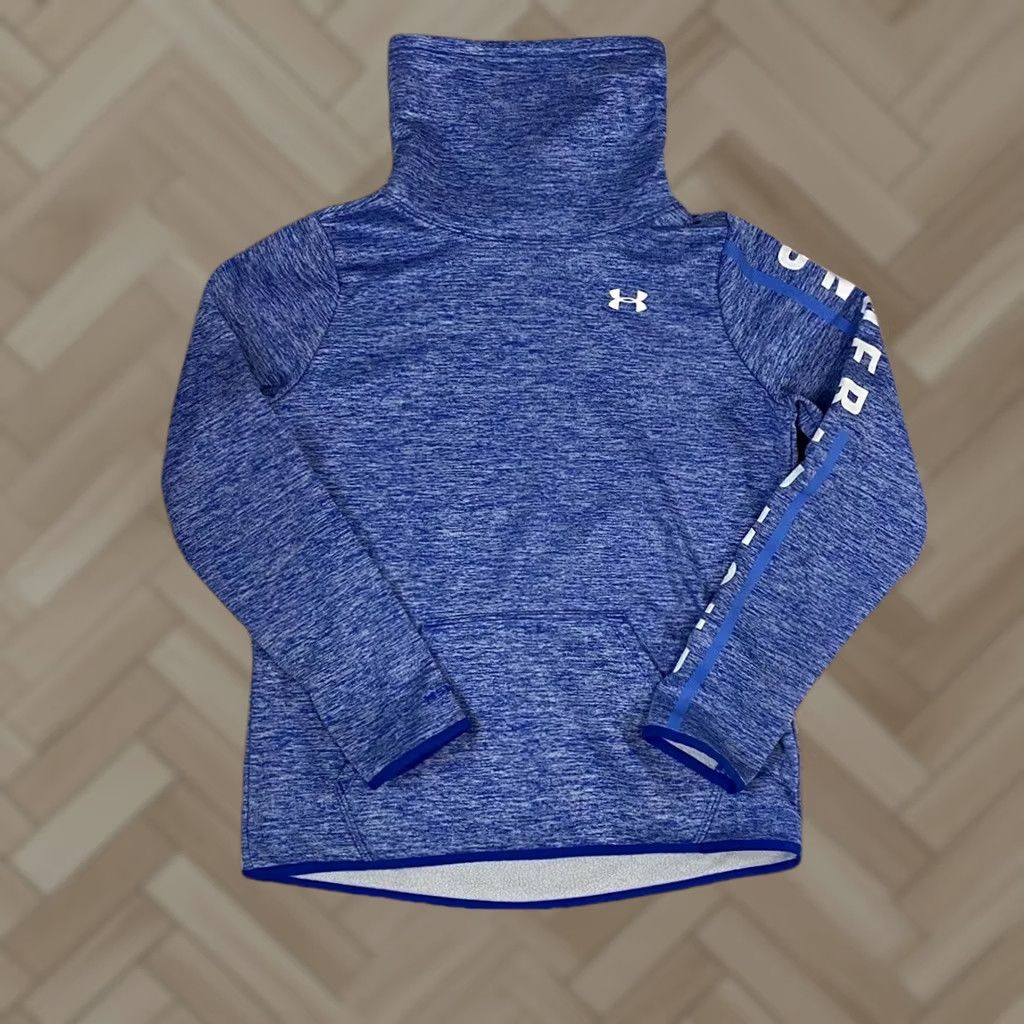 Under Armour Under Armour Womens Storm Fleece High Neck Sweatshirt Cold Gear Blue sz Small Size S / US 4 / IT 40 - 1 Thumbnail