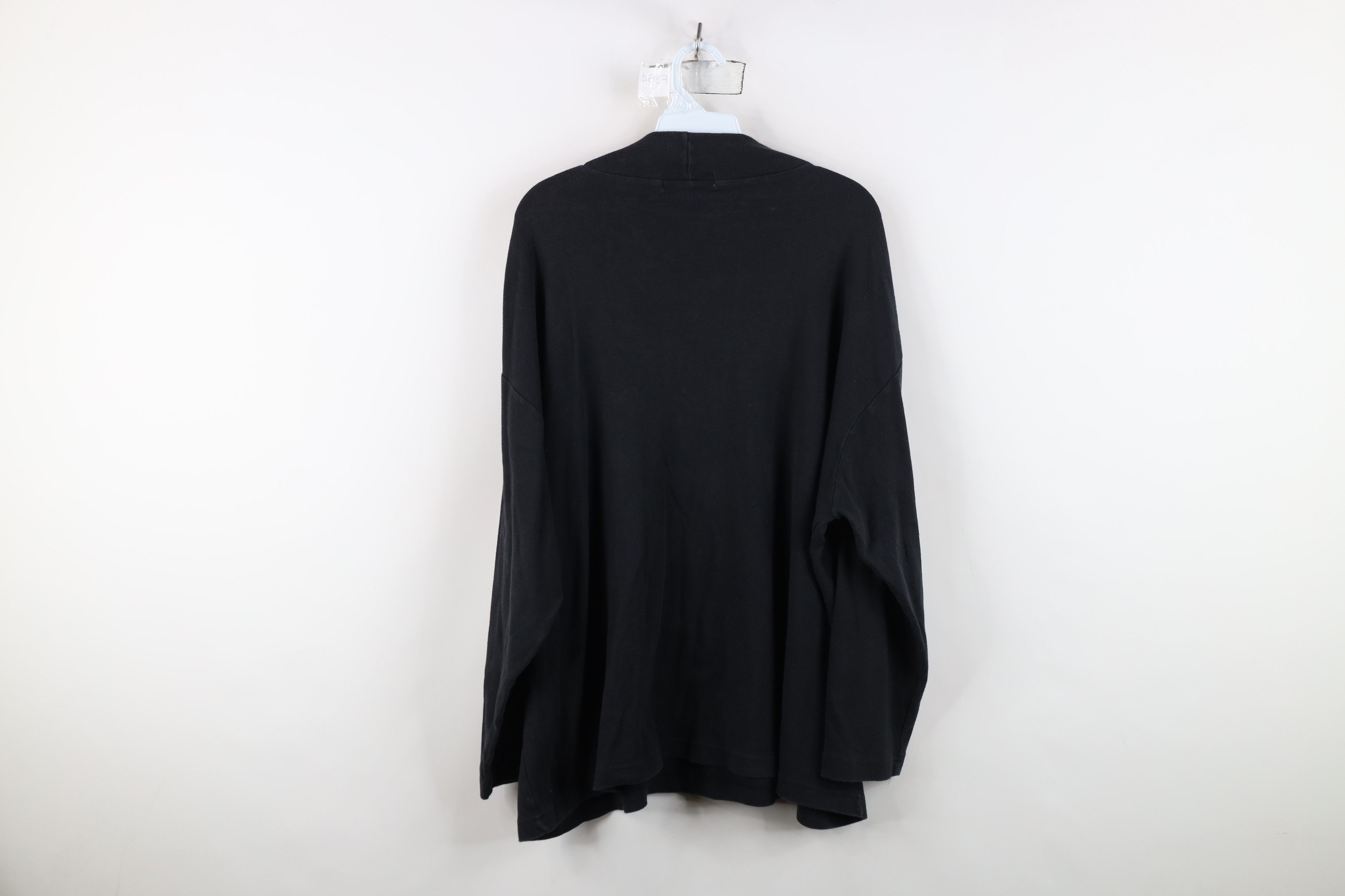 Vintage Vintage 90s Streetwear Boxy Fit Mock Neck T-Shirt Black Size XXL / US 16-18 / IT 52-54 - 12 Thumbnail