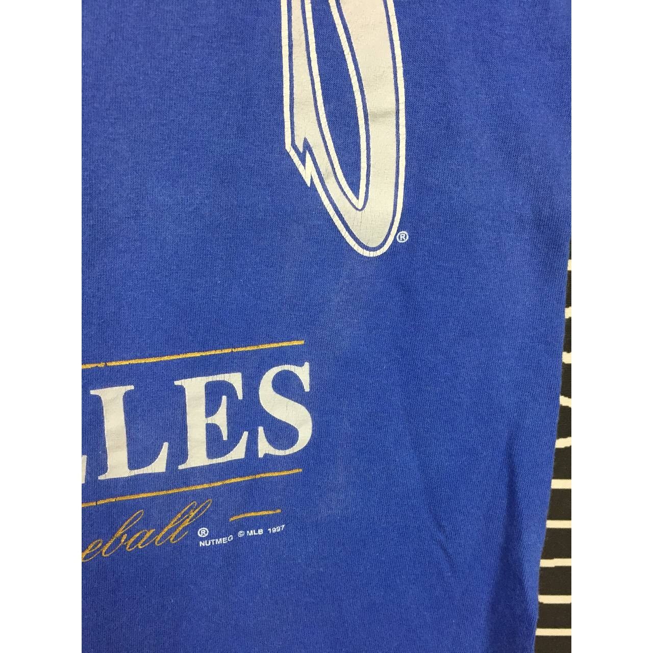 MLB Vtg 90s Nutmeg Los Angeles Dodgers MLB American Sport Tee Size US M / EU 48-50 / 2 - 9 Thumbnail