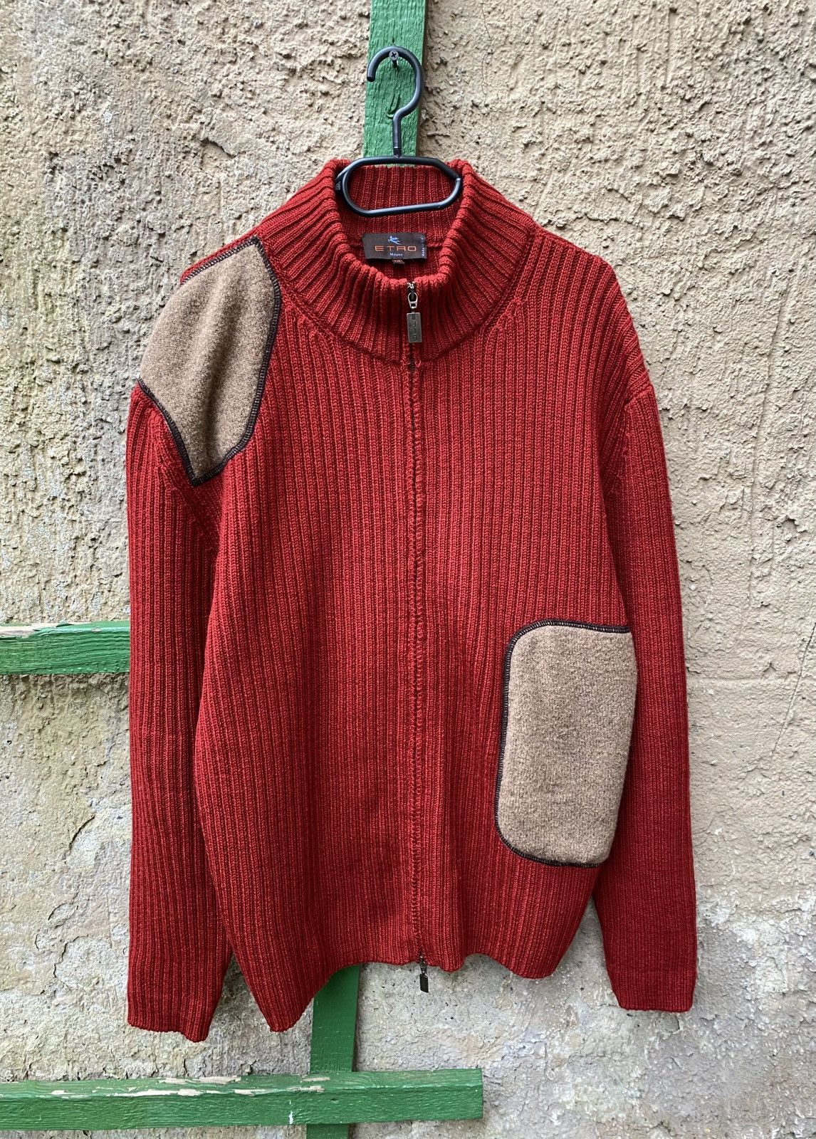 Etro Etro Milano Wool Zip Sweater like Loro Piana Size US XXL / EU 58 / 5 - 1 Thumbnail