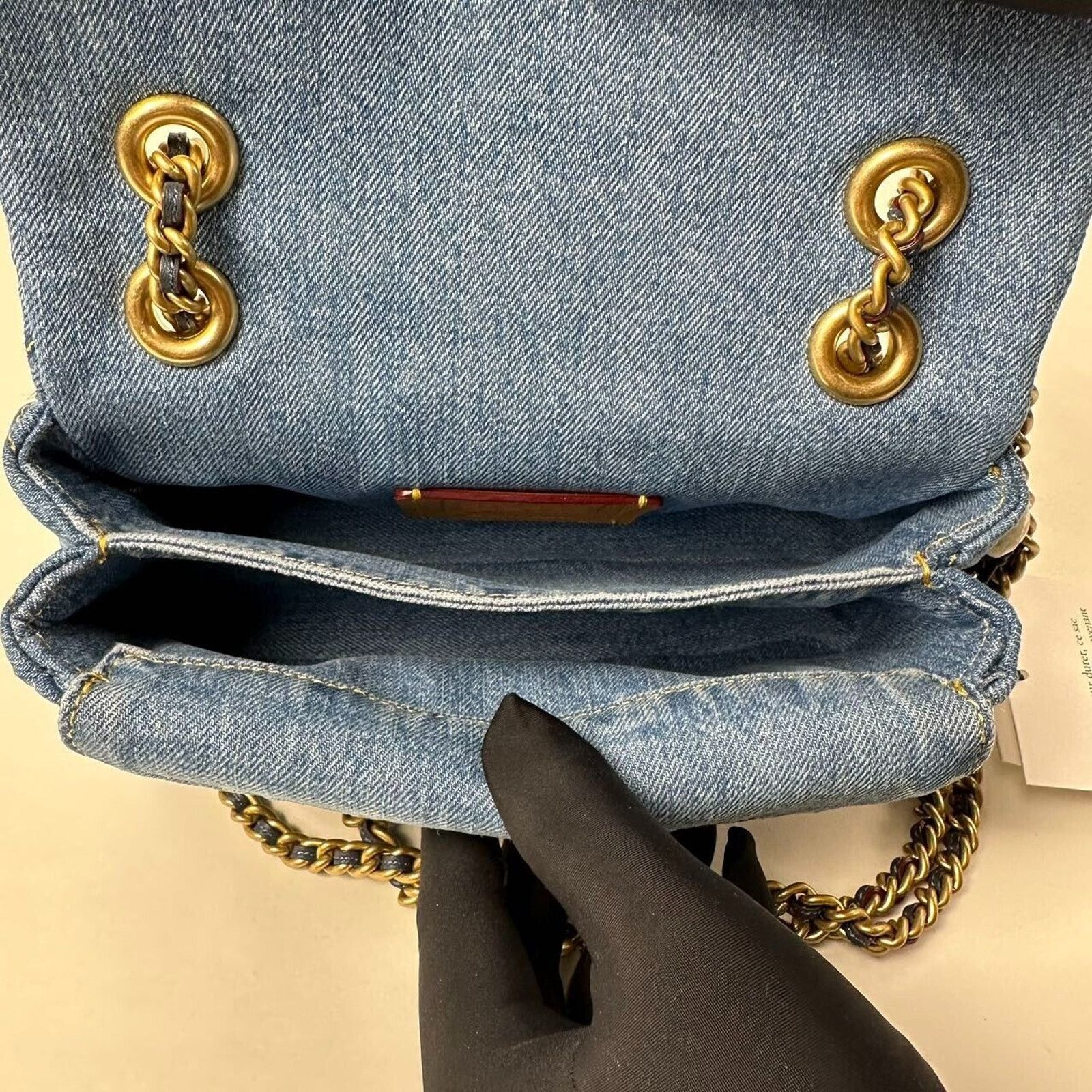 Coach Coach Tabby CR701 Denim Brass/Indigo Shoulder Bag 20 Size ONE SIZE - 12 Thumbnail