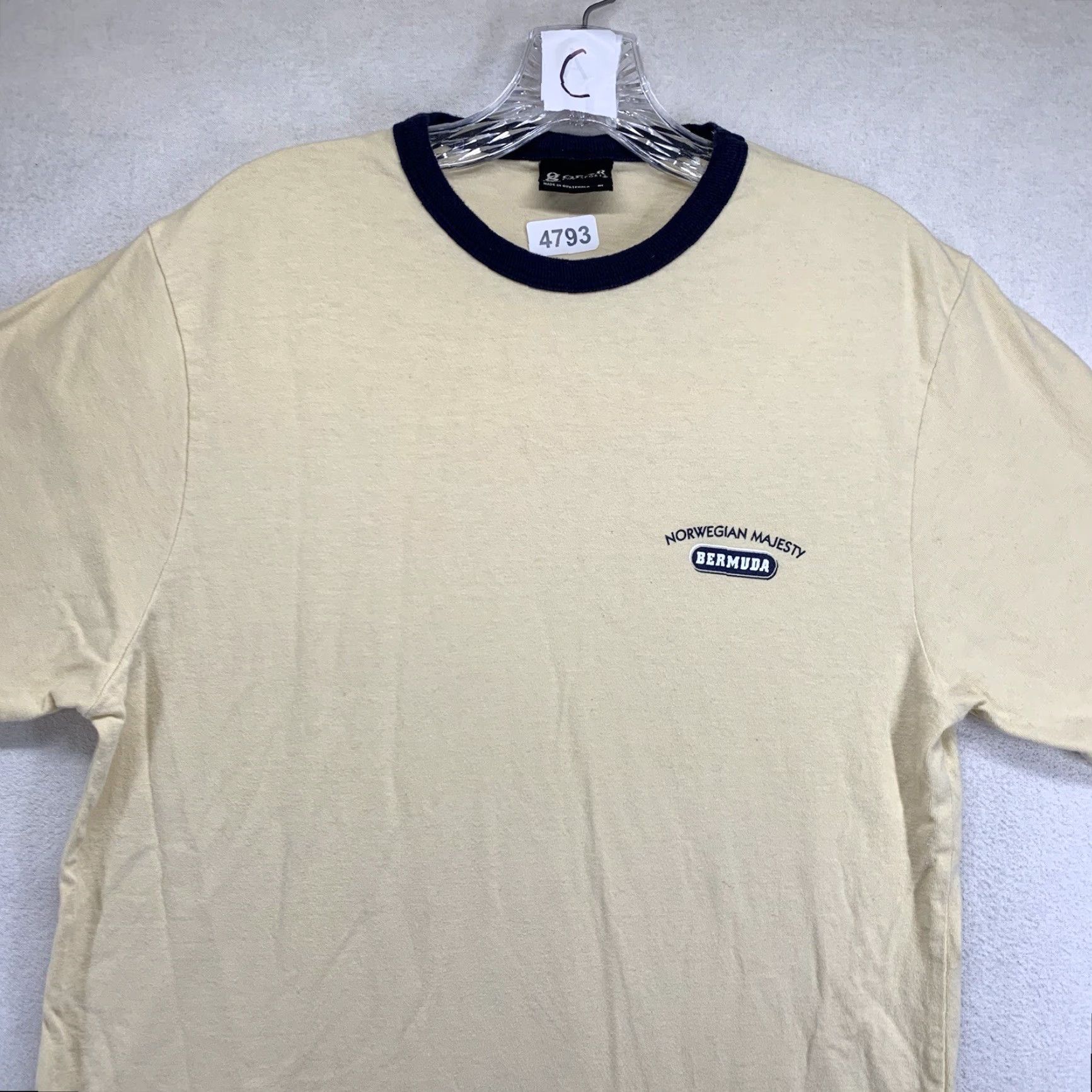 Vintage VINTAGE GEAR FOR SPORTS Norwegian Majesty Cruises T-Shirt Unisex Adults Medium Beige 90s Ocean Cruise Logo Size US M / EU 48-50 / 2 - 4 Thumbnail