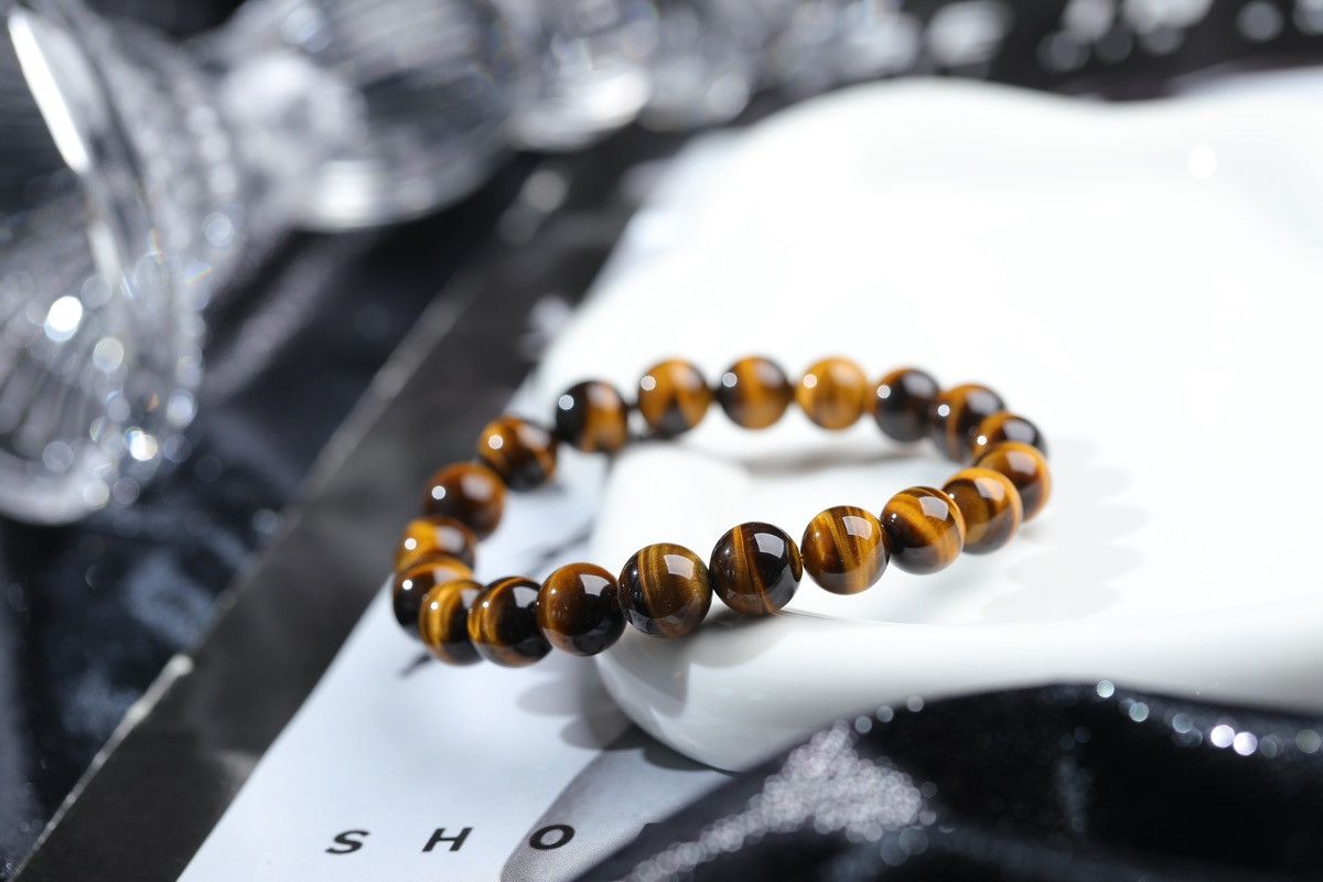 Other Yellow Tiger Eye Stone Crystal Bracelet Size ONE SIZE - 3 Thumbnail