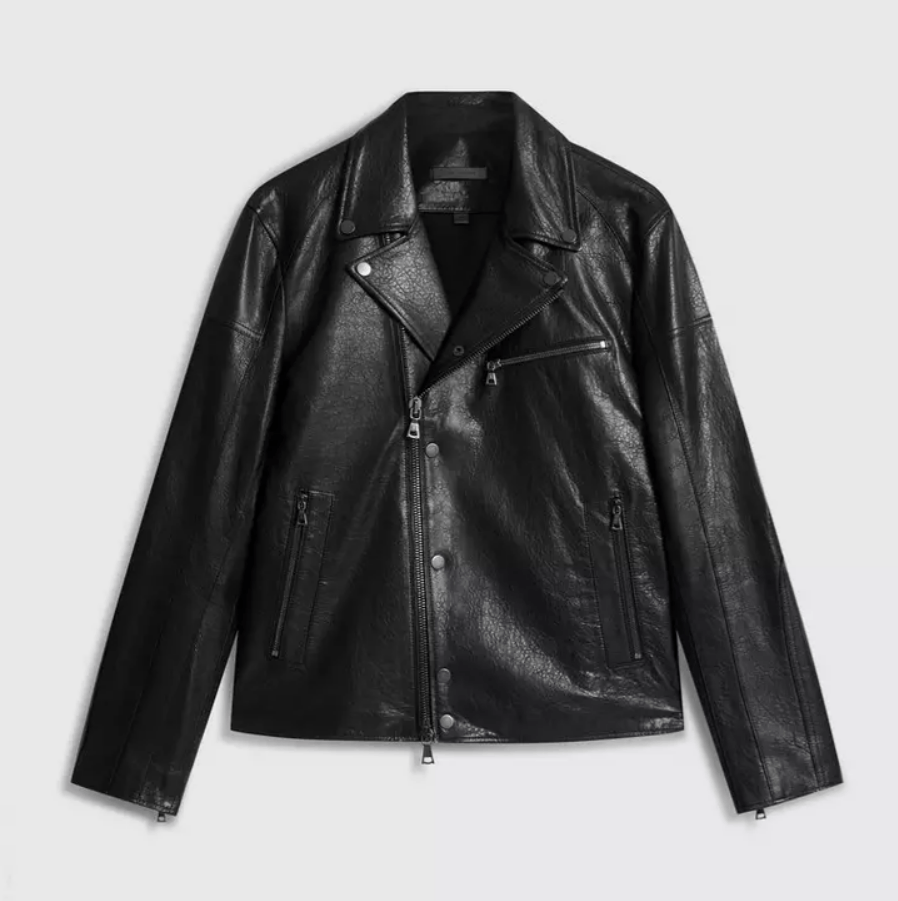 John Varvatos slim fit biker jacket