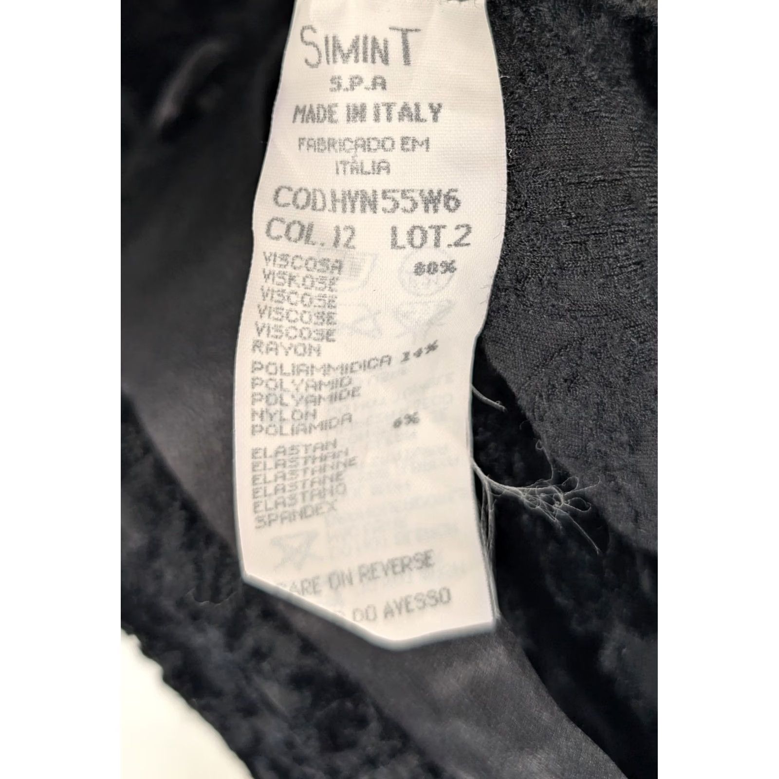 Giorgio Armani VINTAGE Giorgio Armani Italy Velour Bodycon Dress 14 Black Short Sleeve Long Sleeve Zip 1990s Women Mens Girls Size XL / US 12-14 / IT 48-50 - 5 Thumbnail