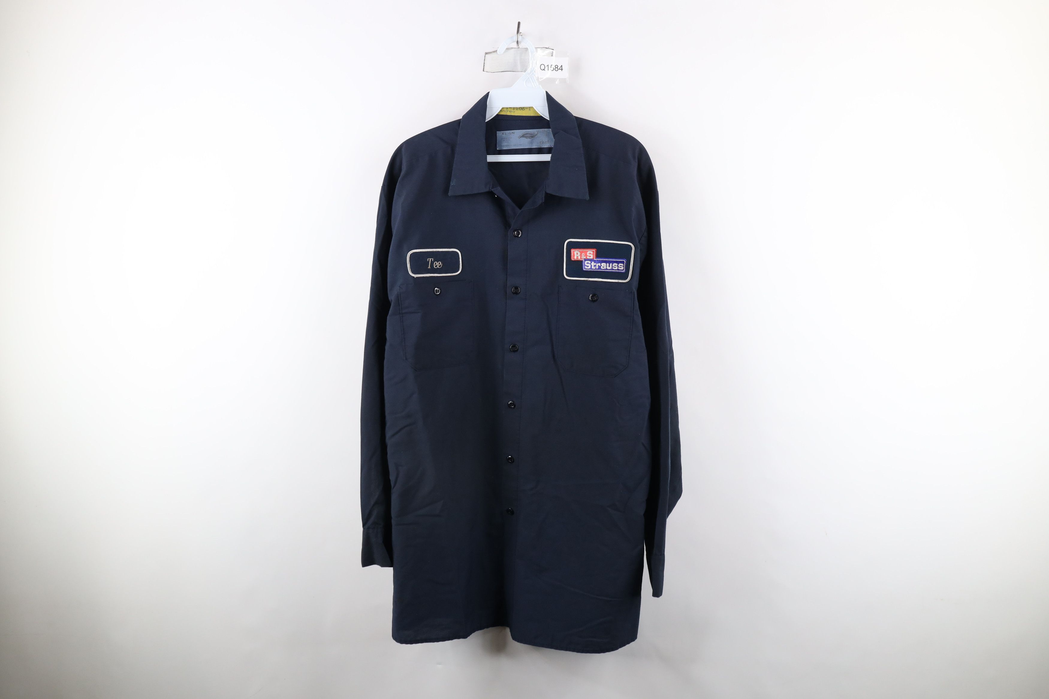 Vintage Vintage 90s Streetwear Workwear Mechanic Button Shirt USA Size US XL / EU 56 / 4 - 1 Thumbnail