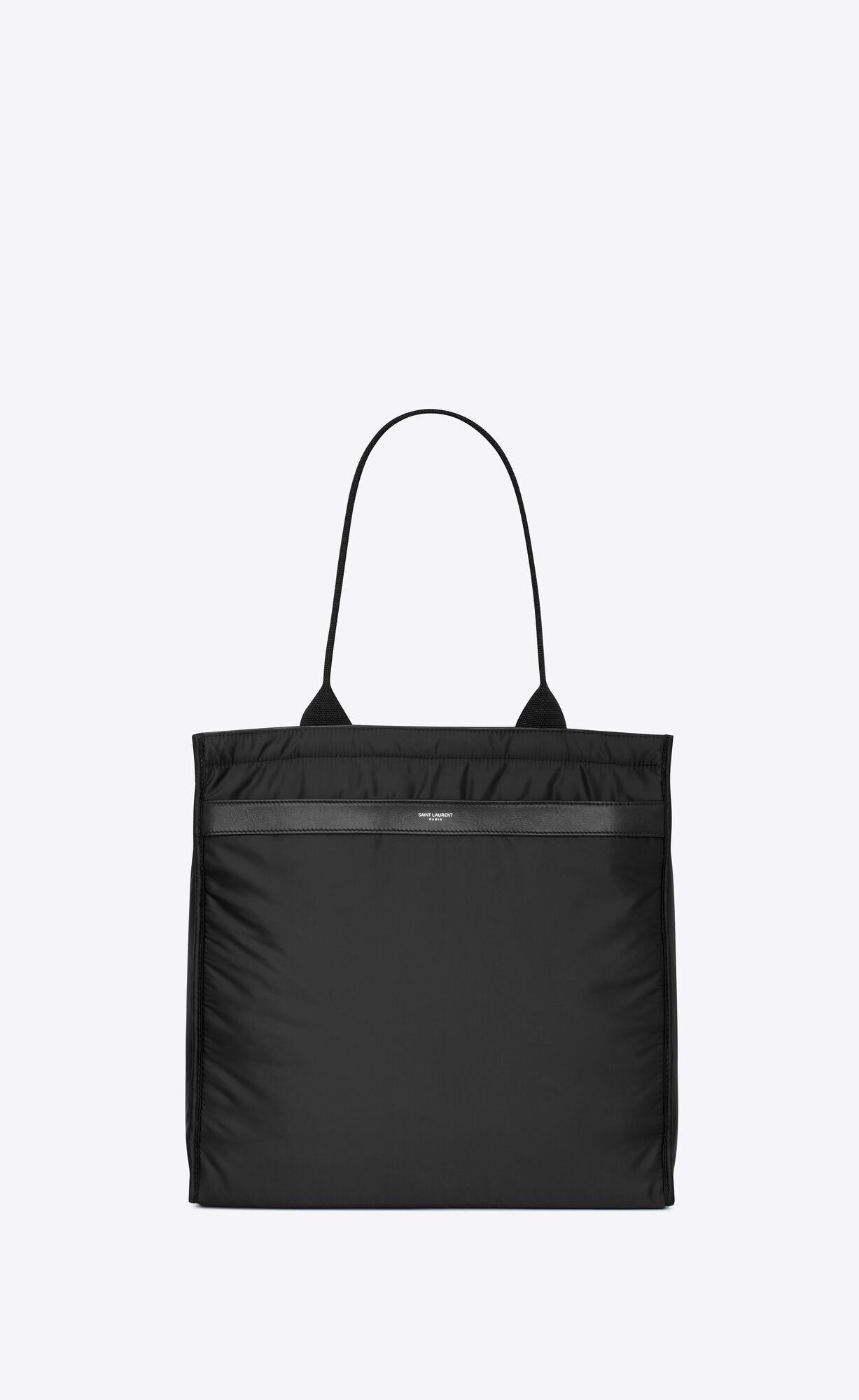 Saint Laurent Paris o1s1wg111124 Size: OS / City Econyl Tote Bag in Black Size ONE SIZE - 1 Thumbnail