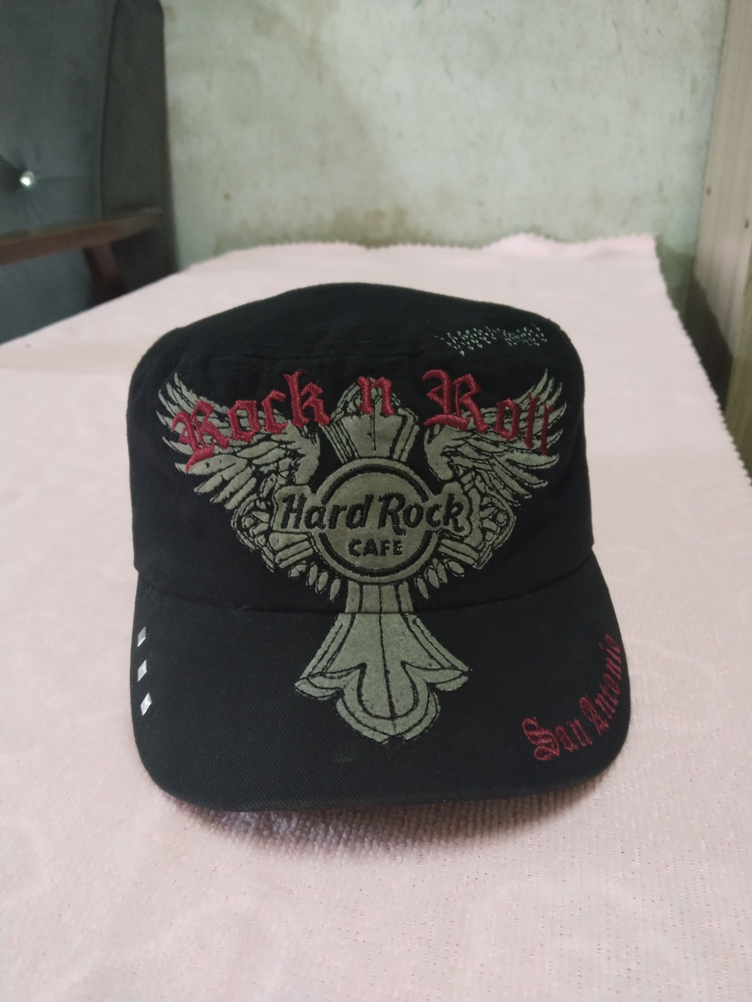 Hard Rock Cafe RARE CADET MILITARY HARD ROCK CAFE ROCK N ROLL HAT Size ONE SIZE - 1 Thumbnail