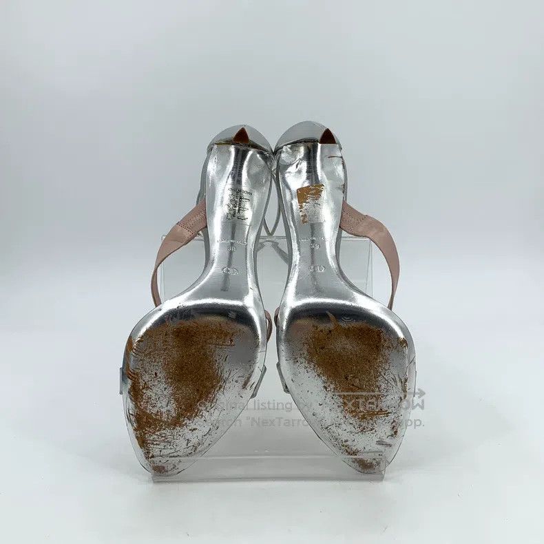 Dior Dior Silver buckled high-heeled sandals Size US 8.5 / IT 38.5 - 5 Thumbnail