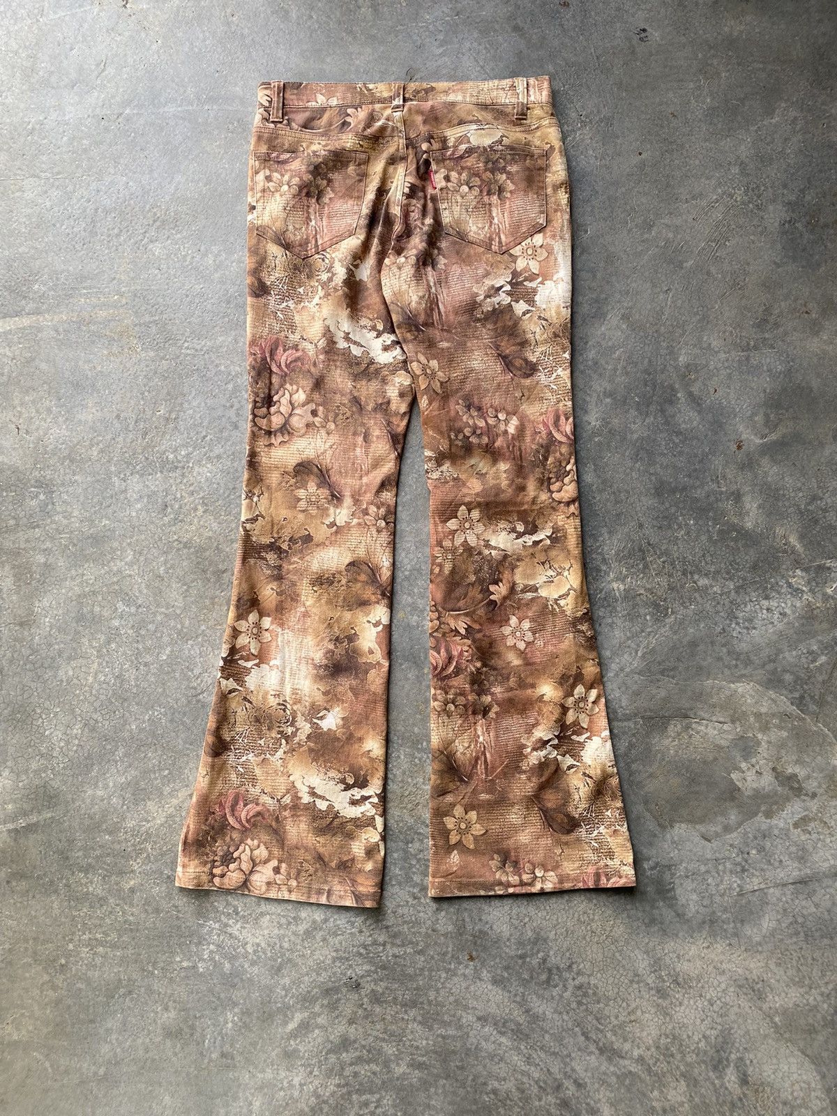 Tornado Mart Vtg Tornado Mart Floral Flare Pants Size US 32 / EU 48 - 6 Thumbnail