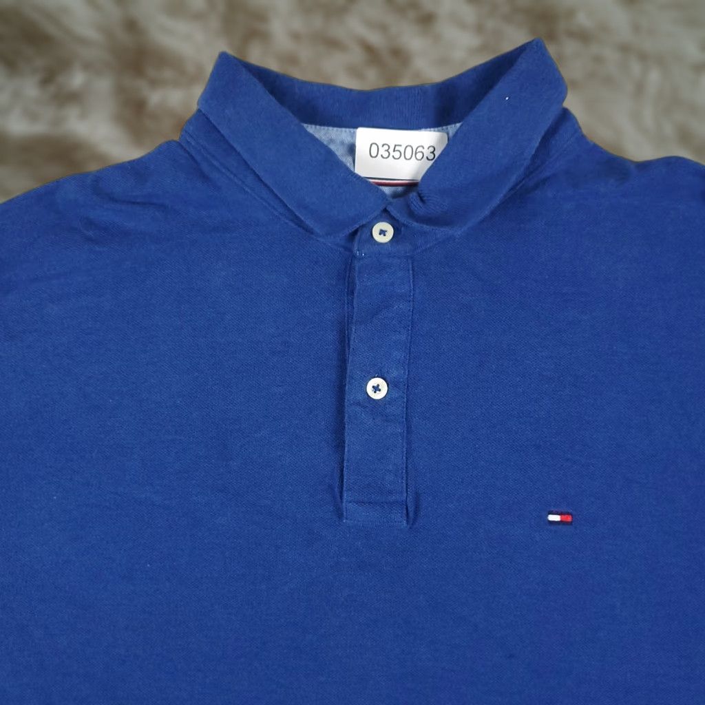 Tommy Hilfiger Tommy Hilfiger Polo Shirt Mens XL Blue Short Sleeve Casual Button-Down Polo Shirt Mens XL Blue Classic American Preppy Logo Polo Size US XL / EU 56 / 4 - 1 Thumbnail