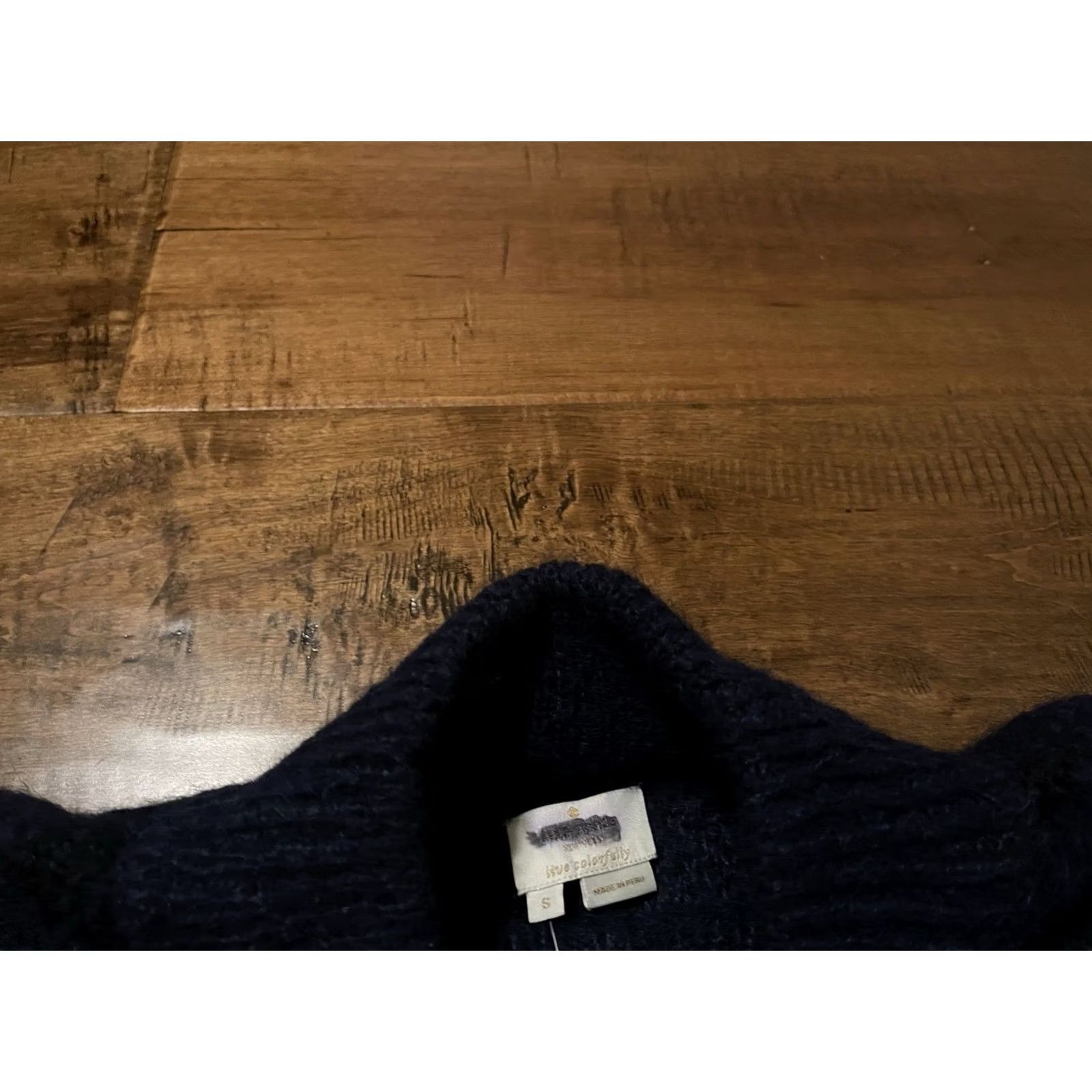 Vintage Kate Spade Wild Ones Leopard Sweater Women's S Blue Black Alpaca Wool Mock Neck Size S / US 4 / IT 40 - 3 Thumbnail