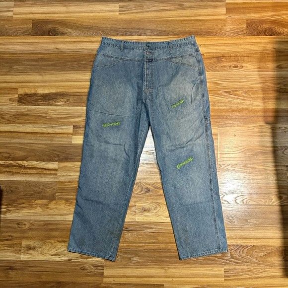 Marithe + Francois Girbaud Vintage 90s Marithe Francois Girbaud Baggy Wide Leg Jeans Size US 42 / EU 58 - 1 Thumbnail