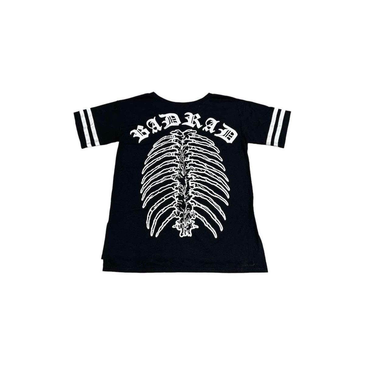 Hysteric Glamour × If Six Was Nine × Japanese Brand 🔥Sick Y2K Glad News Skeleton Jersey Shirt Black Goth Punk Size US L / EU 52-54 / 3 - 1 Thumbnail