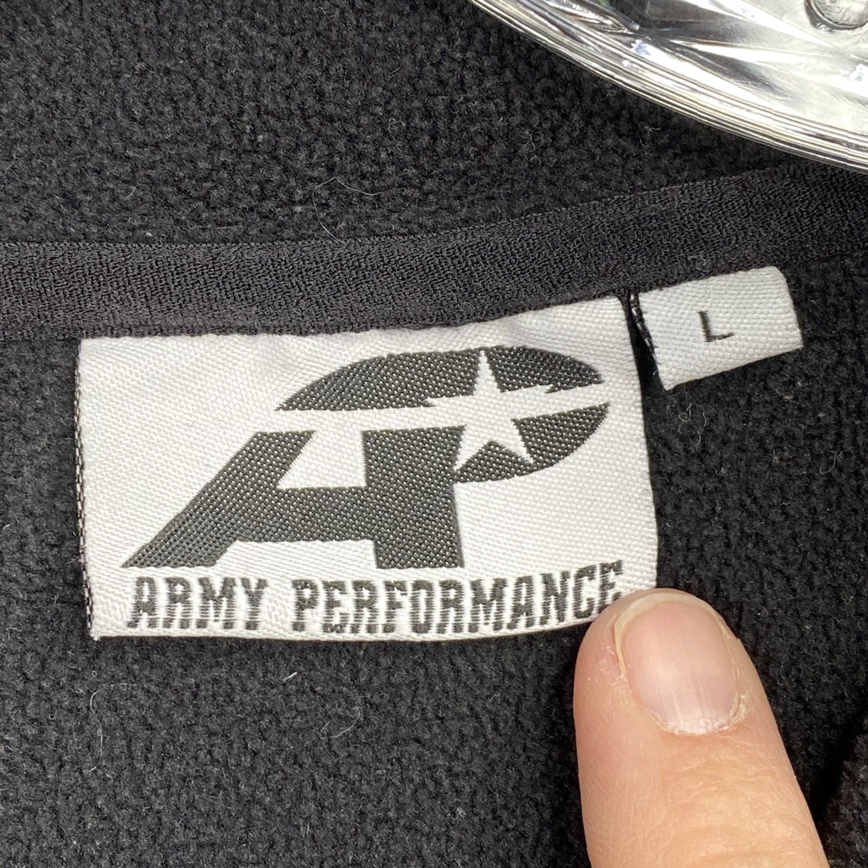Vintage Army Performance Hoodie Mens L Black Sweatshirt 1775 Flag Fleece Pullover Active Size US L / EU 52-54 / 3 - 6 Thumbnail