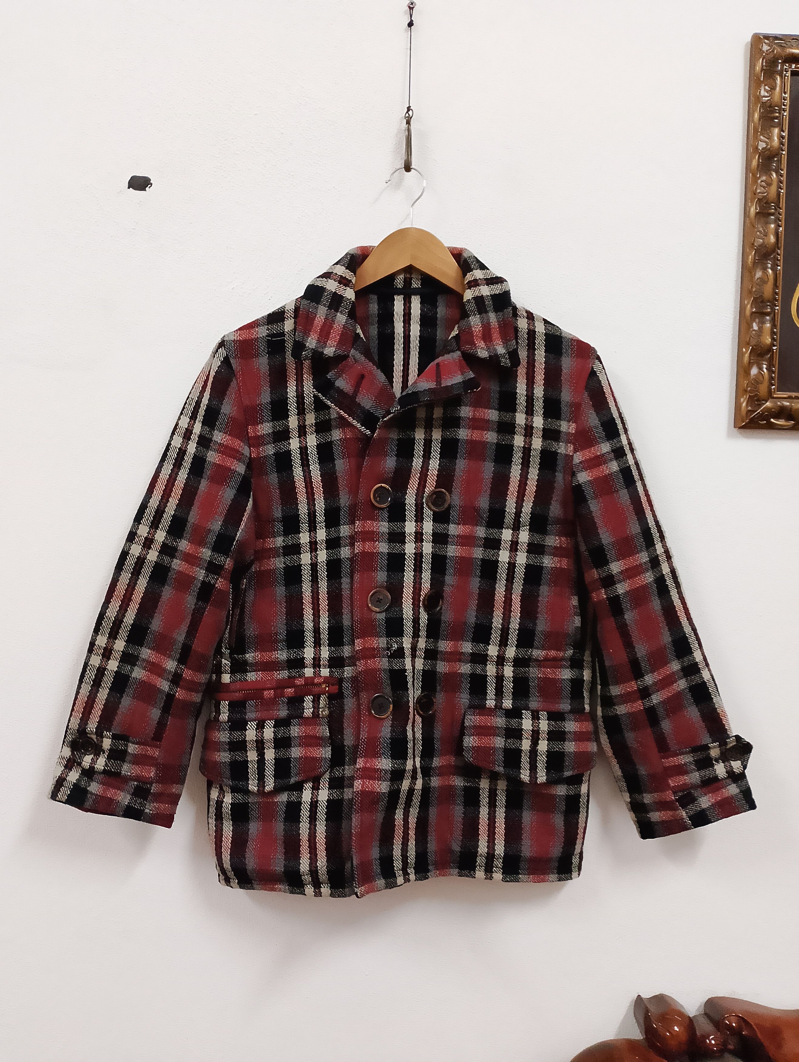 Warehouse Vintage 70s/80s Warehouse Plaid Coat Size US M / EU 48-50 / 2 - 1 Thumbnail