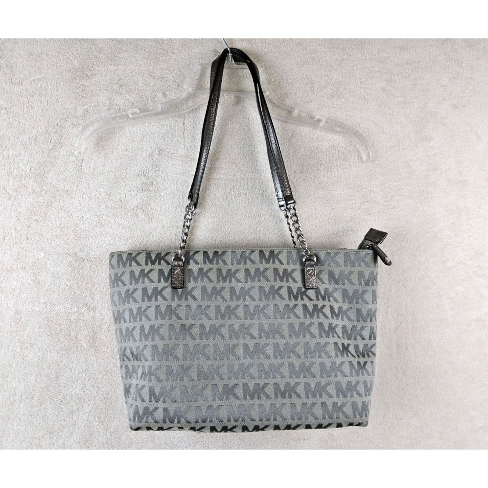 Michael Kors Michael Kors Tote Women Canvas Multicolor Purse Handbag MK Double Handles Shoulder Bag Size ONE SIZE - 4 Thumbnail