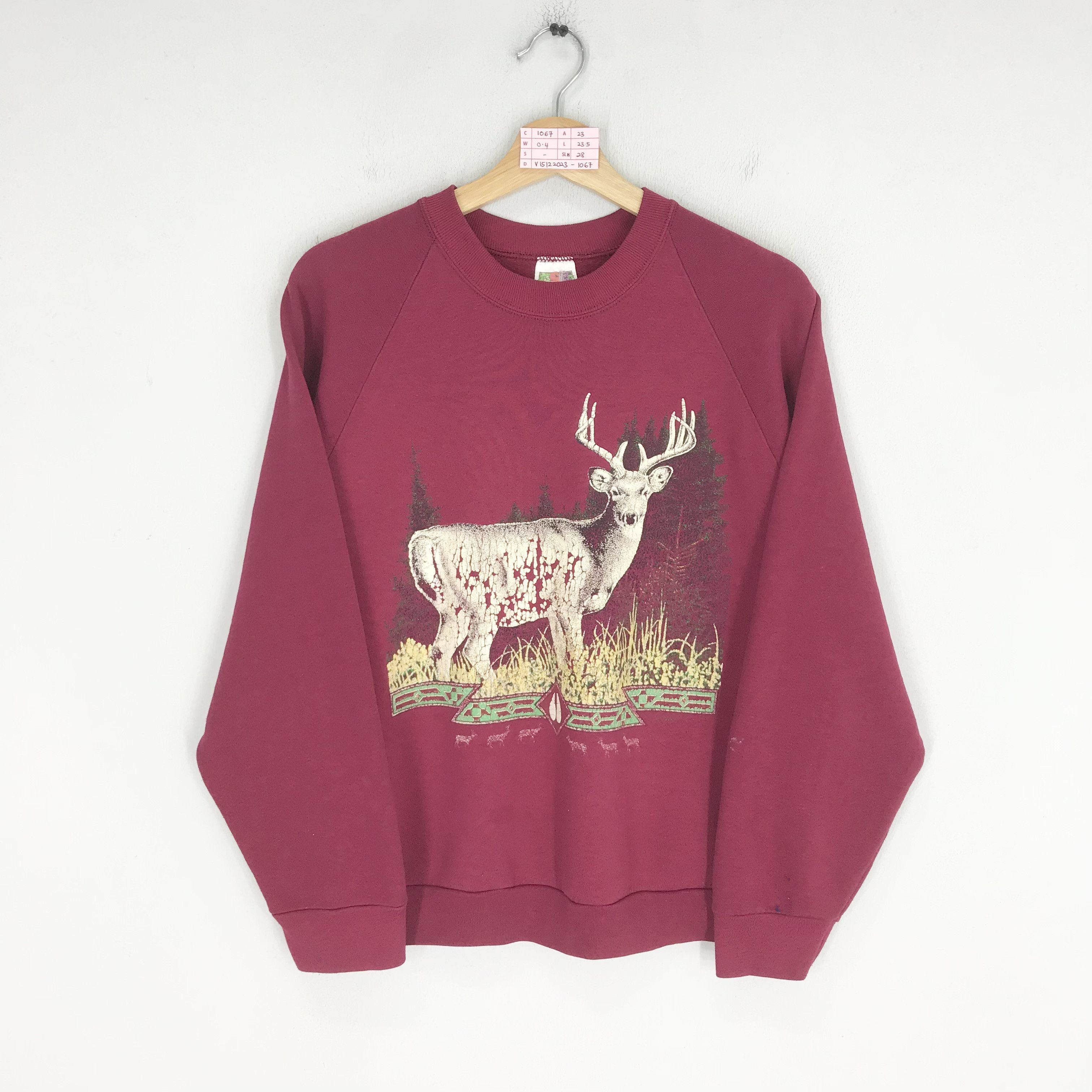Habitat Vintage 90s Deer Animal Wildlife Habitat Tailed Deer Size US L / EU 52-54 / 3 - 2 Thumbnail