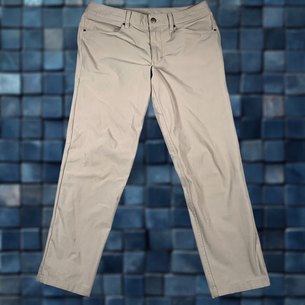 Lululemon Lululemon Mens ABC 5 Pocket Pants 30 Tan Tech Chino Golf Travel Casual Size US 30 / EU 46 - 1 Thumbnail