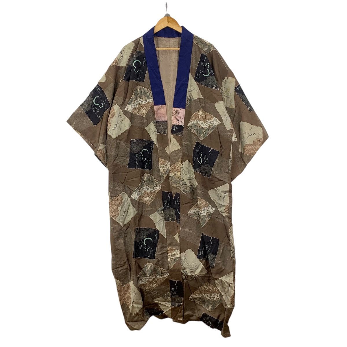 Vintage Vintage 70s KIMONO JAPAN TRADITIONAL Temple AOP Sukajan Coat Size L / US 10 / IT 46 - 1 Thumbnail