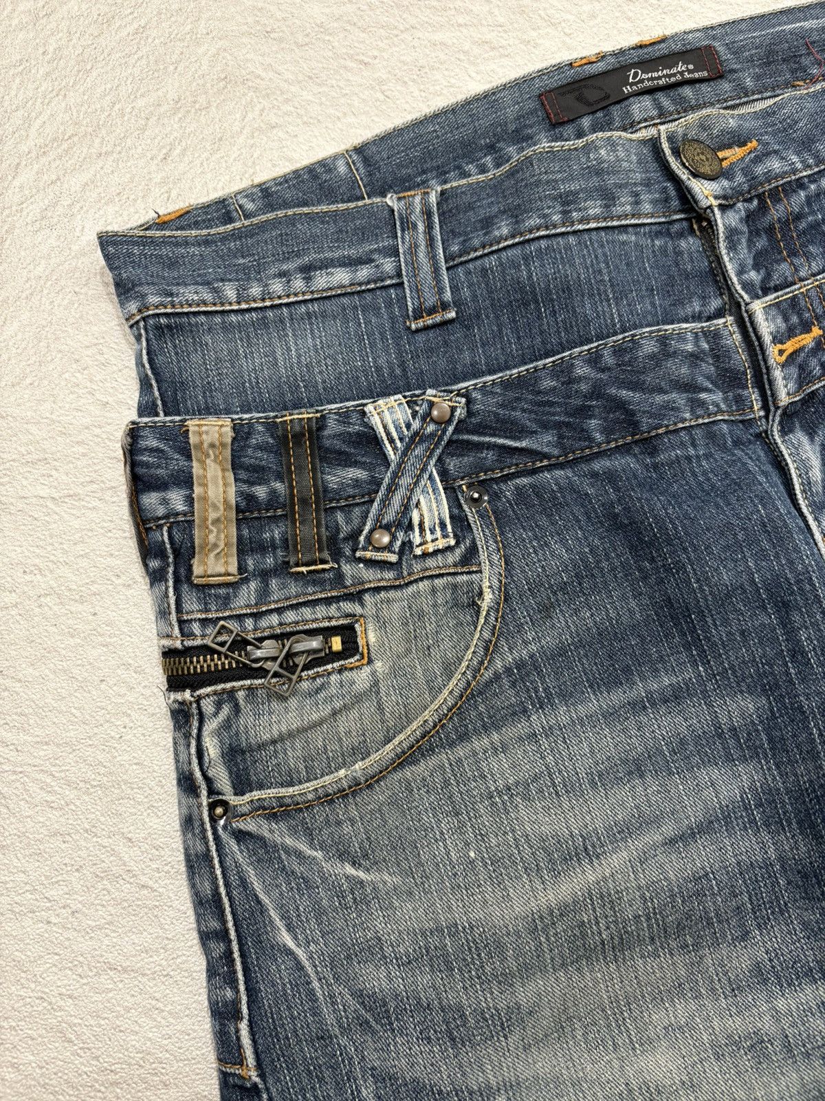 Hysteric Glamour 💥Double Waist 90s Japanese Washed jeans denim Size US 34 / EU 50 - 3 Thumbnail