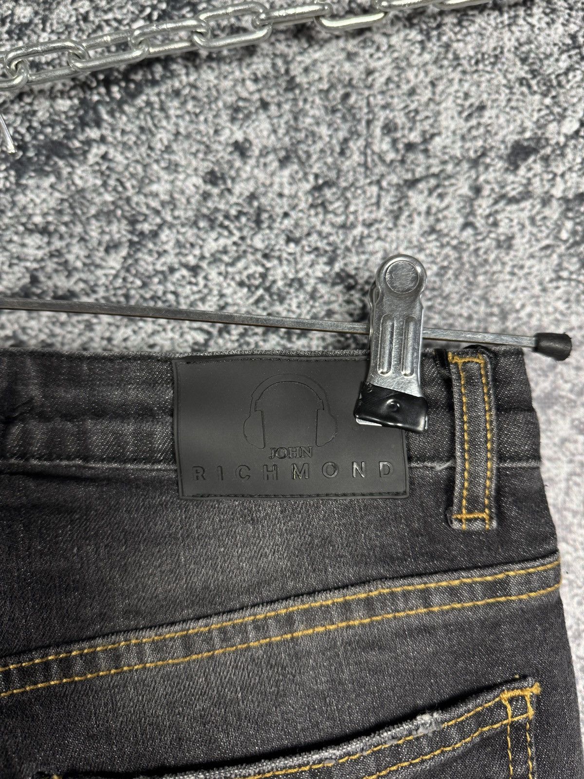 John Richmond John Richmond Denim BP14 Nero Skinny Jeans Fortaleza Italy Size 38" / US 16 / IT 52 - 15 Thumbnail