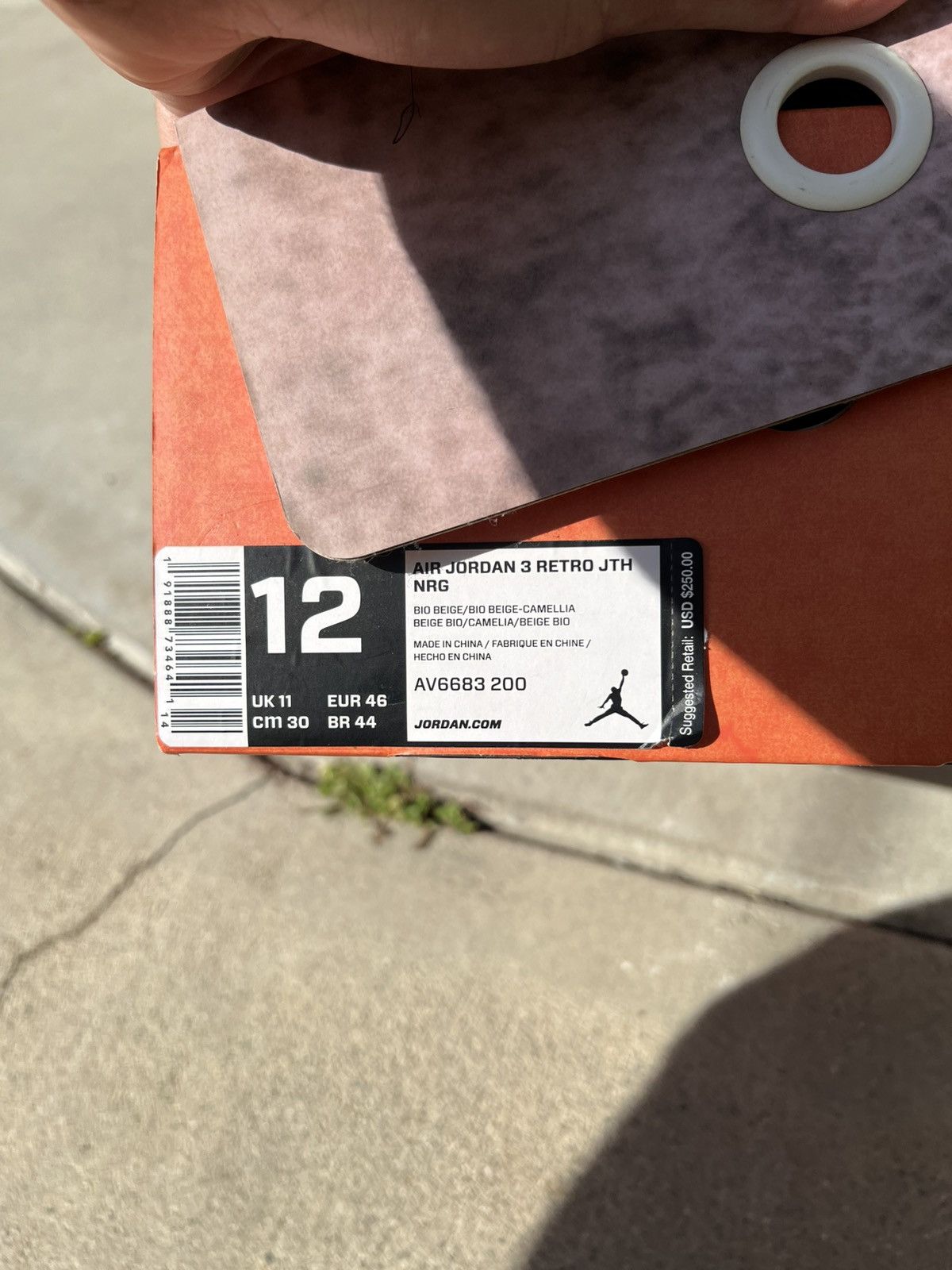 Jordan Brand AIR JORDAN 3 RETRO JTH NRG Size US 12 / EU 45 - 8 Thumbnail