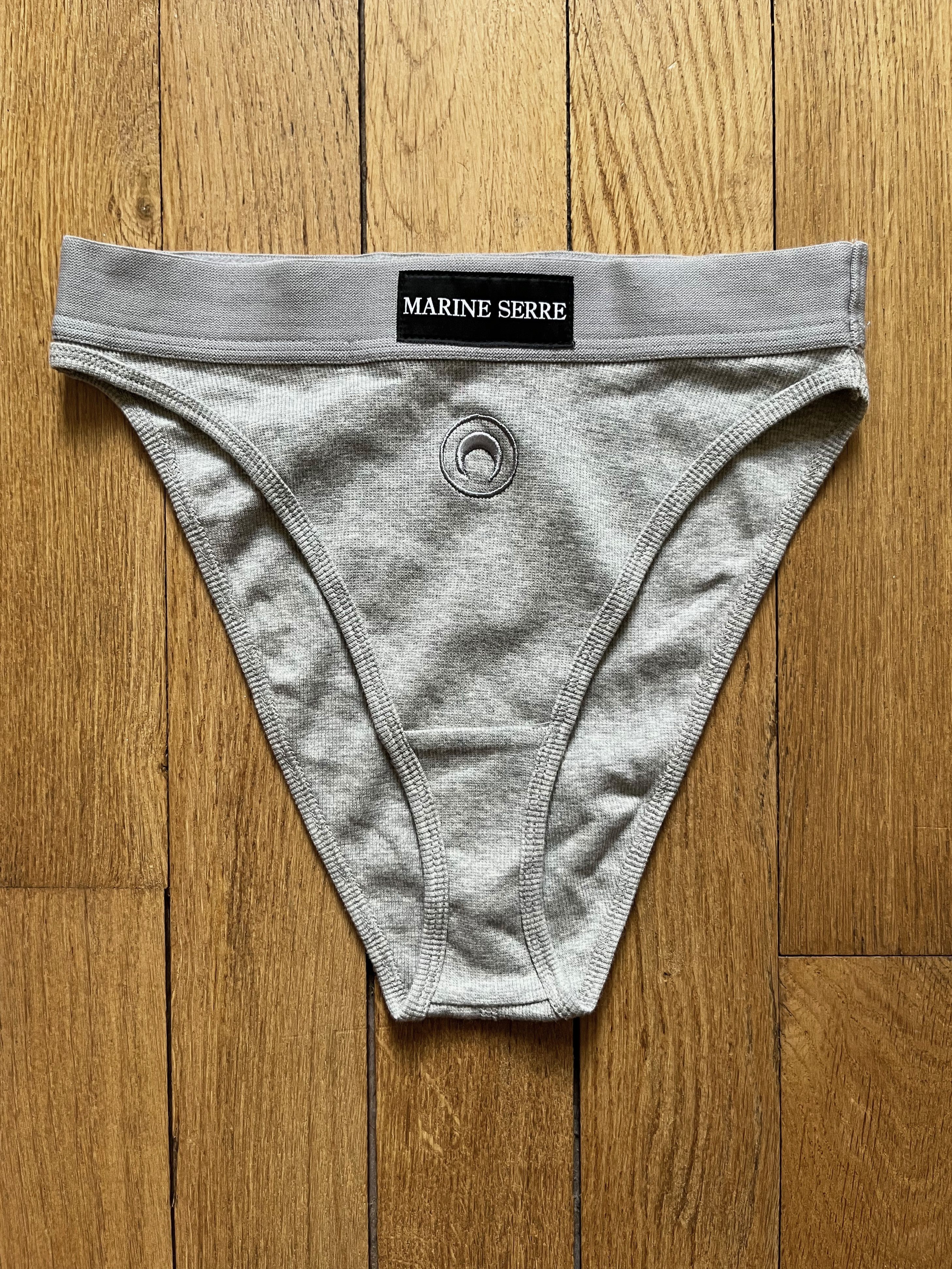 Marine Serre Marine Serre Moon Logo Stretched Jersey High-waist Brief Size ONE SIZE - 1 Thumbnail