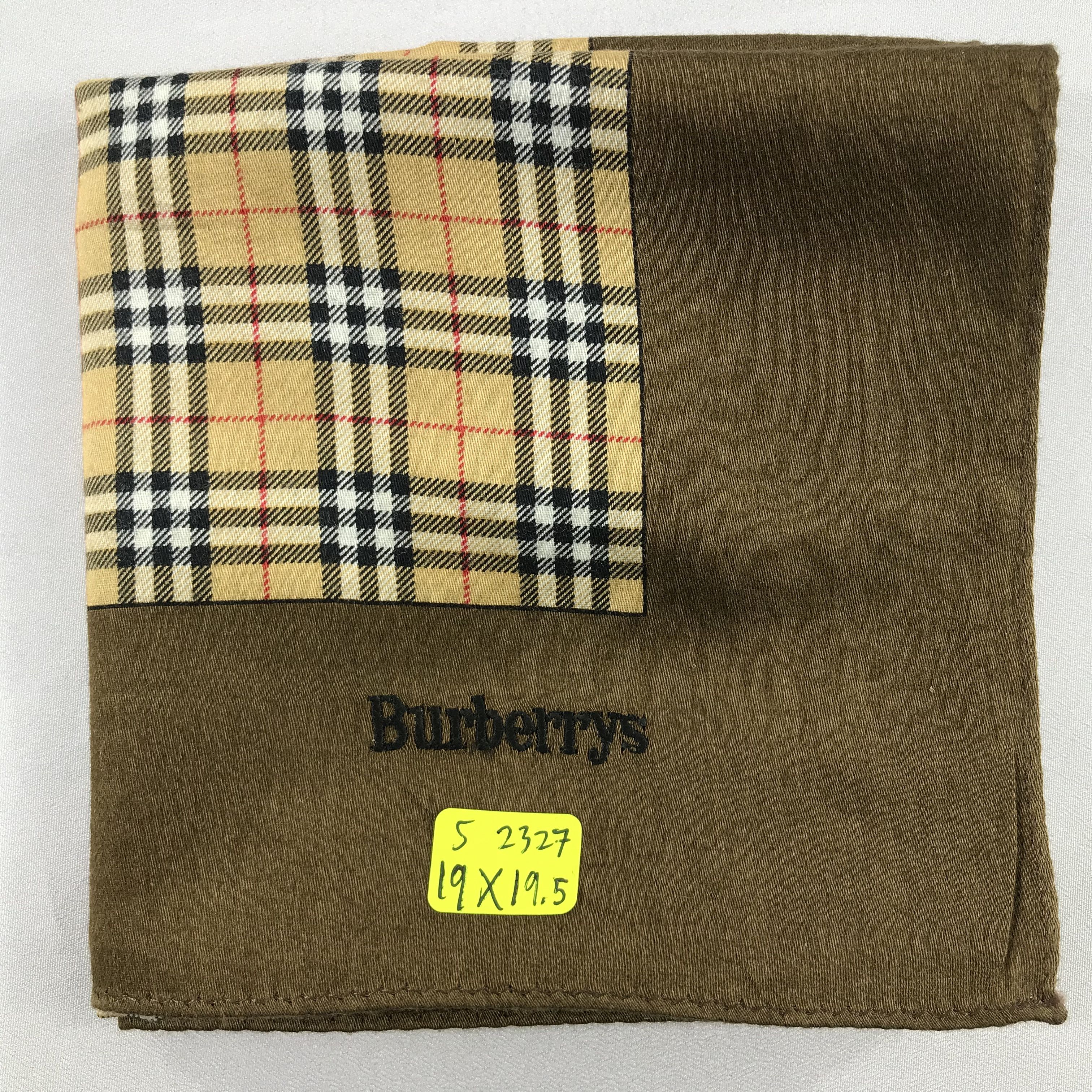 Burberry × Vintage Burberry Bandana / Handkerchief / Neckerchief - S2327 Size ONE SIZE - 3 Thumbnail