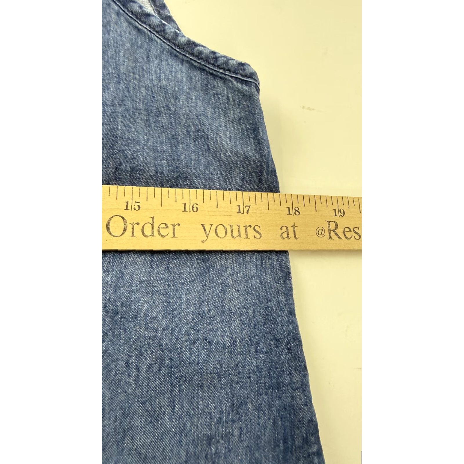 Vintage Make It Good Tank Womens Small Blue Chambray Sleeveless Geometric USA Clothing Tank Top Womens Small Blue Chambray Sleeveless Geometric USA Size S / US 4 / IT 40 - 6 Thumbnail