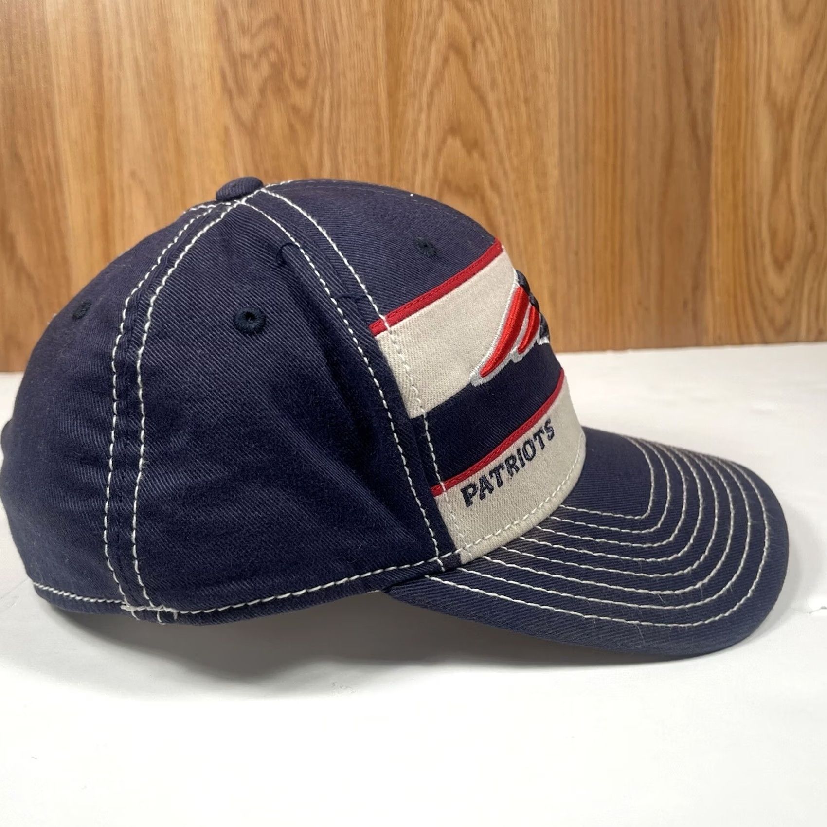 Reebok Reebok Hat Adult L/XL Blue On Field FitMax70 NFL NE Patriots Fitted Baseball Cap Size ONE SIZE - 5 Thumbnail