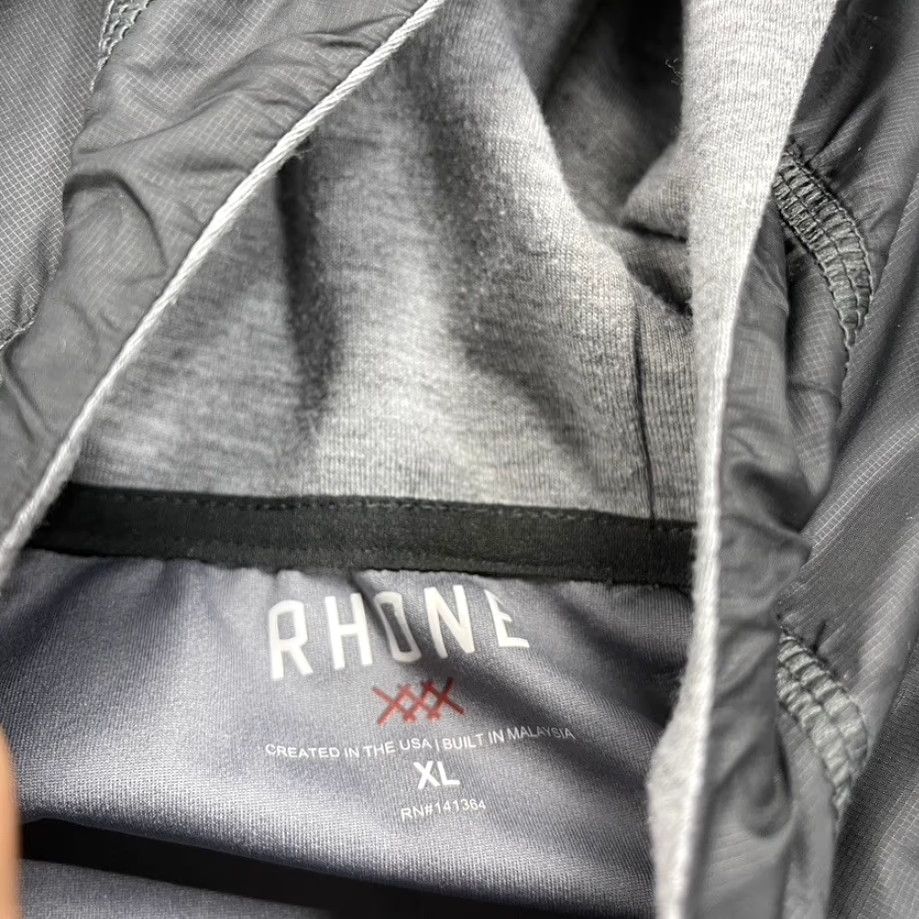 Rhone Rhone Jacket Mens XL Gray Tech Terry Hoodie Hybrid Full Zip Gym Activewear Size US XL / EU 56 / 4 - 4 Thumbnail