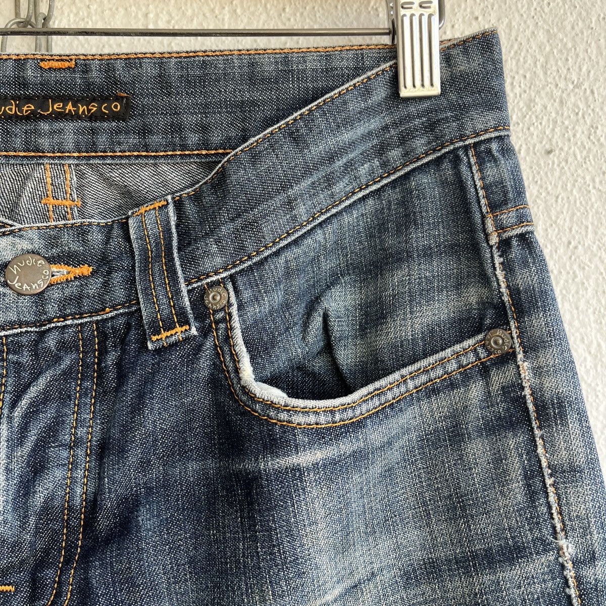 Nudie Jeans DISTRESSED NUDIE JEANS BOOTCUT OLA RIPPED KNEE JAPAN Size US 30 / EU 46 - 6 Thumbnail