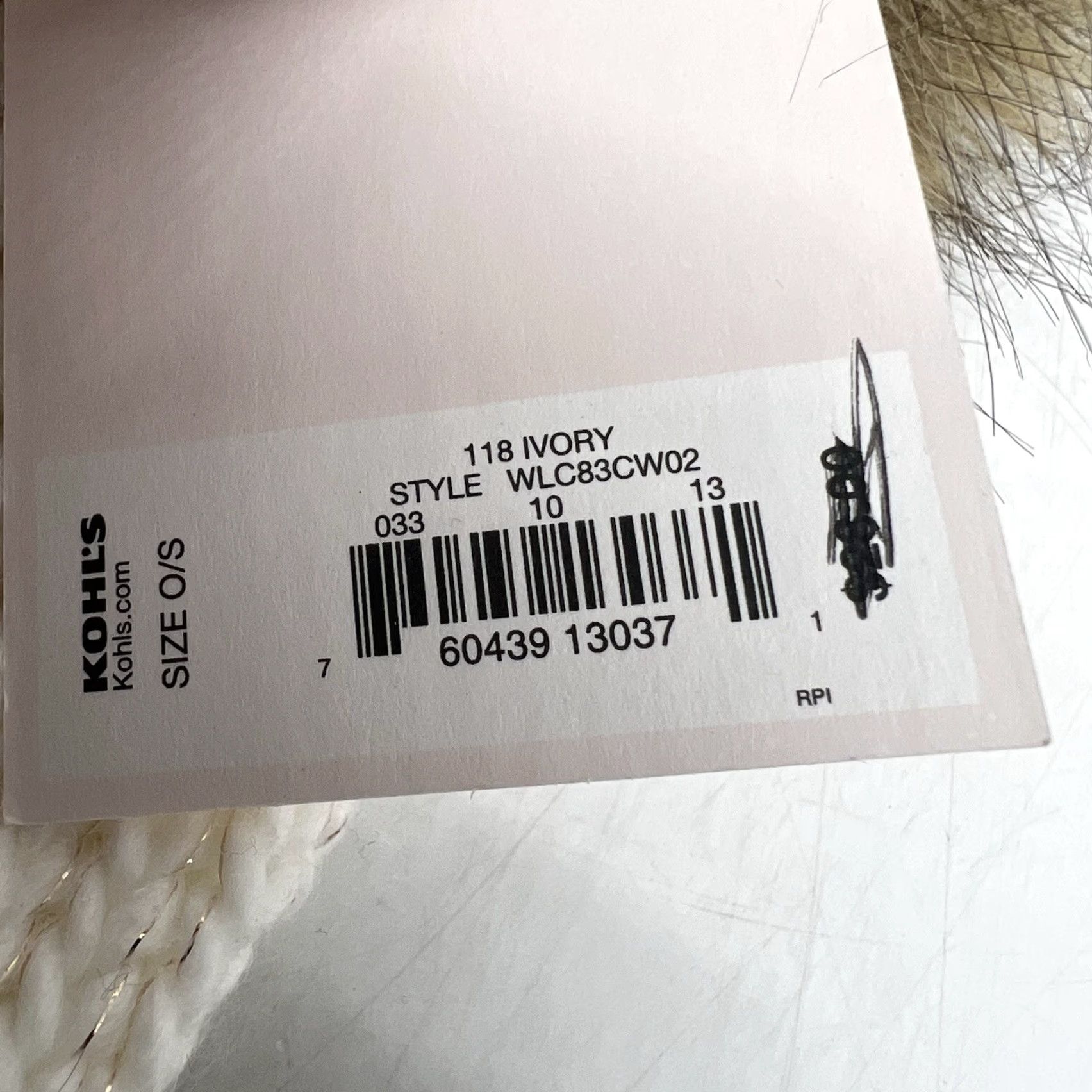 Lauren Conrad Lauren Conrad HaT Beenie Stocking Hat Ivory One Size Fur Trim Knit Accessories Women City Outdoor Ski Winter Size ONE SIZE - 6 Thumbnail