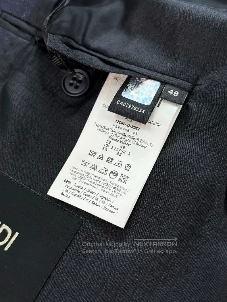 Fendi Fendi Dark blue denim coat, classic model Size 48L - 6 Thumbnail