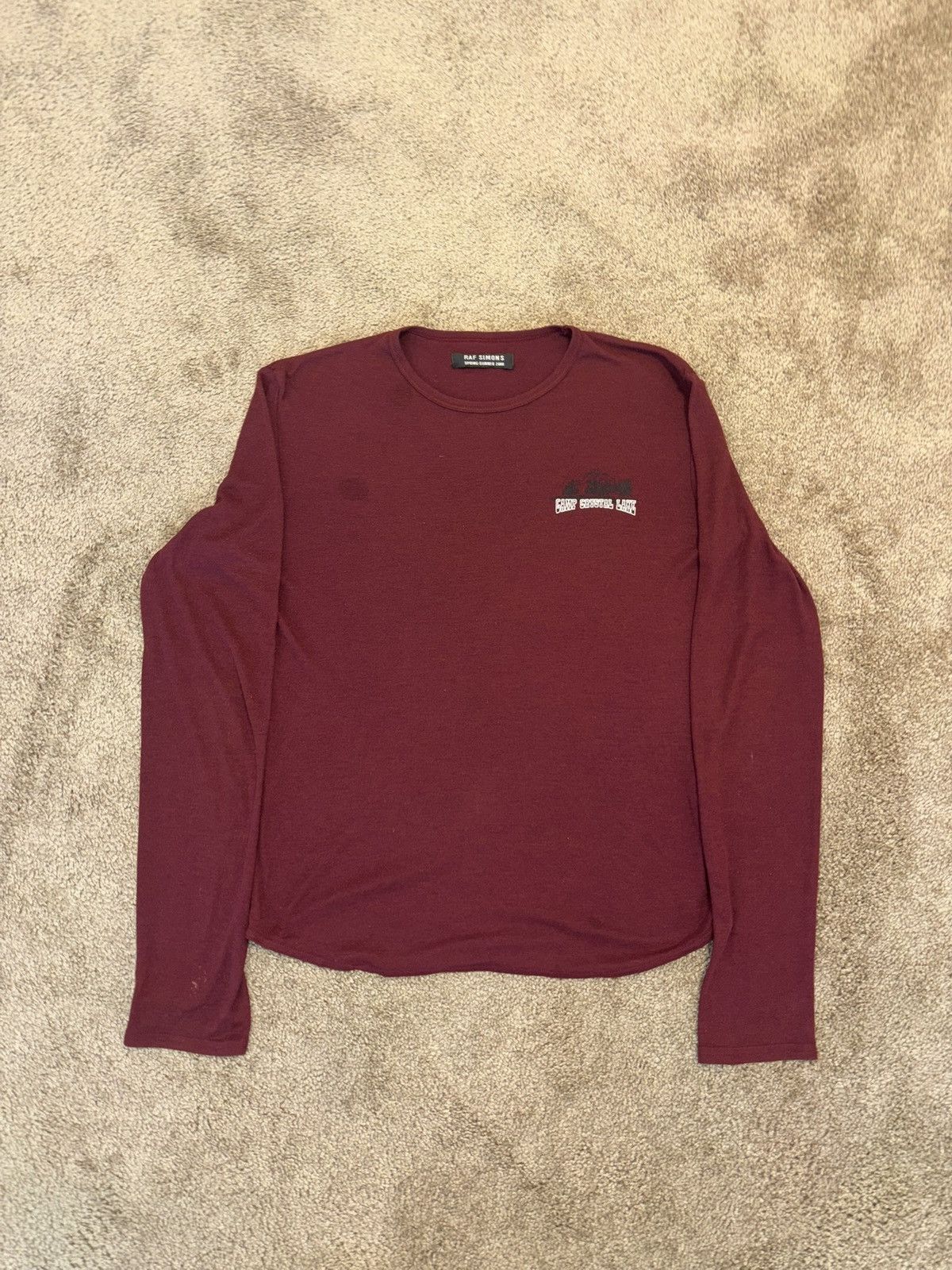 Raf Simons RAF SIMONS 2000 camp crystal lake long sleeve raglan cut Size US M / EU 48-50 / 2 - 1 Thumbnail