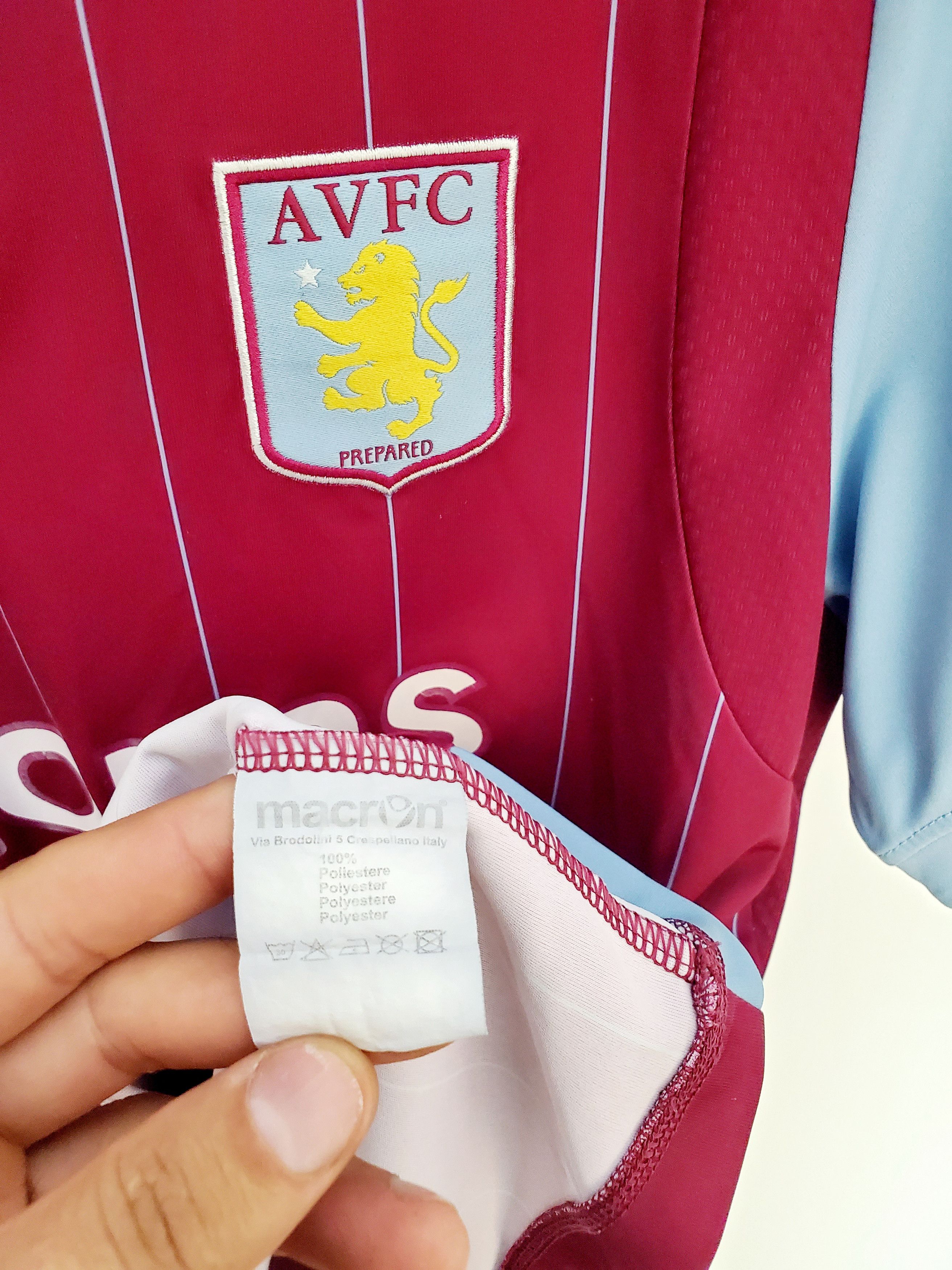 Macron Aston Villa Home Shirt Macron 2014-15 jersey S perfect cond Size US S / EU 44-46 / 1 - 4 Thumbnail