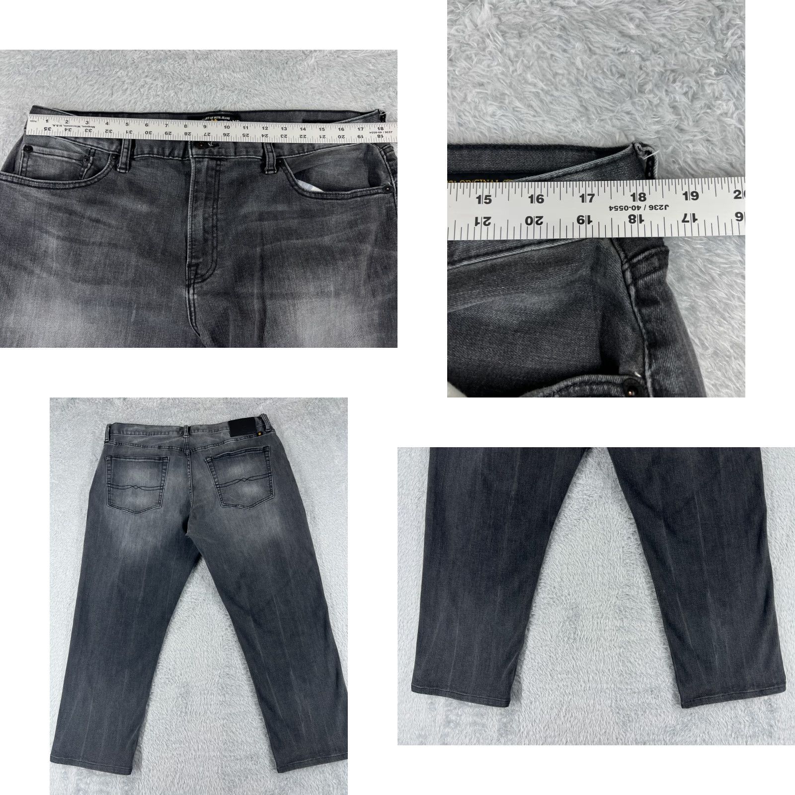 Lucky Brand Lucky Brand Jeans Mens 38 Black Denim 221 Original Straight 36x25 READ Size US 38 / EU 54 - 9 Thumbnail