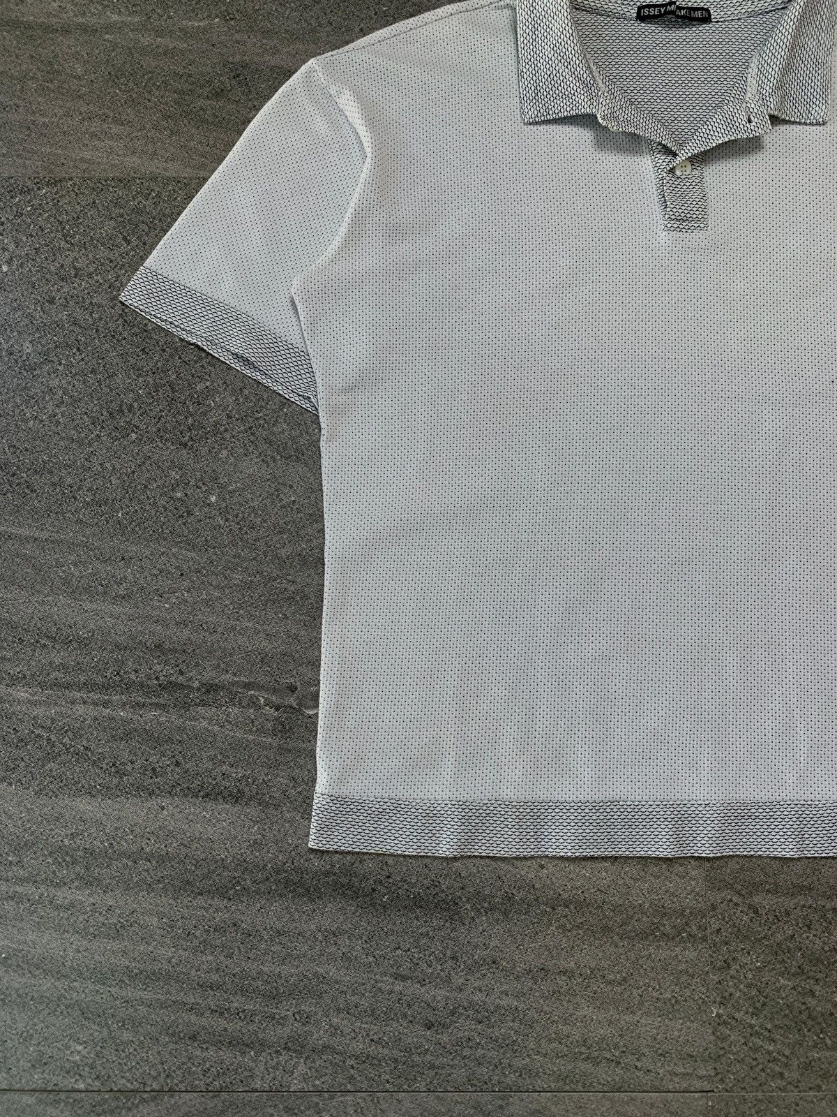 Issey Miyake FREE TAX! Reversed Mesh Polo Shirt - Small Size US S / EU 44-46 / 1 - 4 Thumbnail