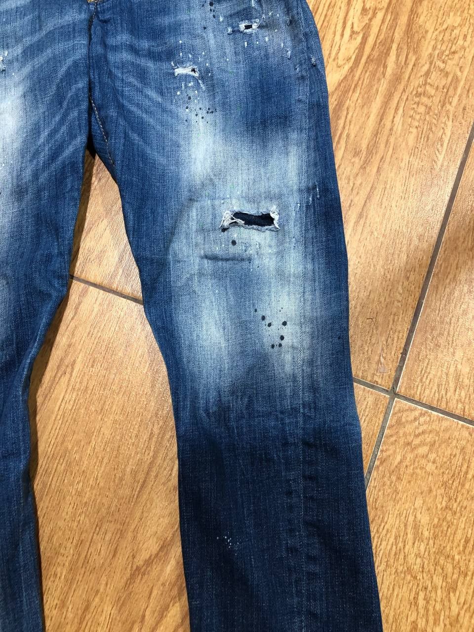 Dsquared2 DSQUARED2 SKINNY DAN Jeans Wash Denim Distressed Button Fly Size US 32 / EU 48 - 20 Thumbnail