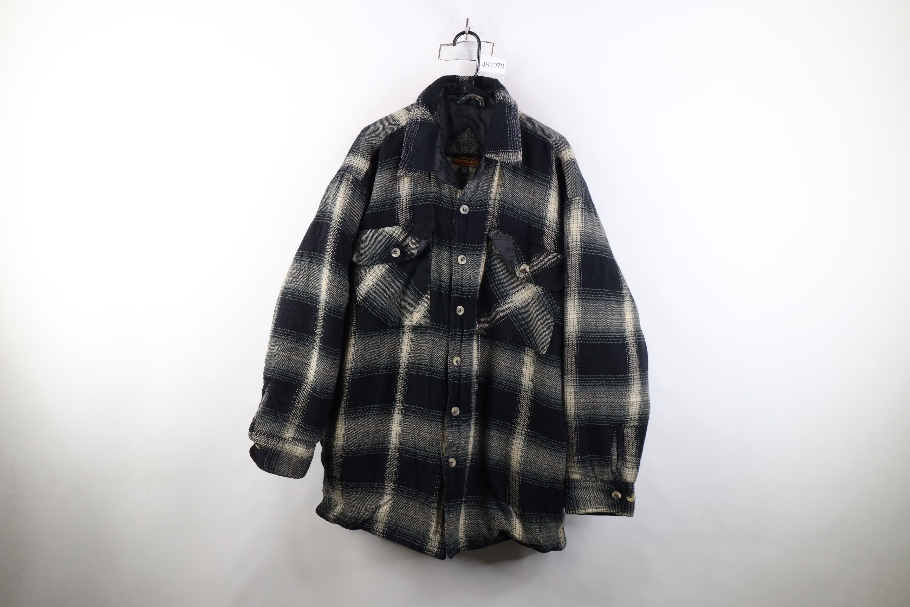 Vintage Vintage 90s Y2K Streetwear Button Shirt Jacket Jac Shirt Size US XXL / EU 58 / 5 - 1 Thumbnail