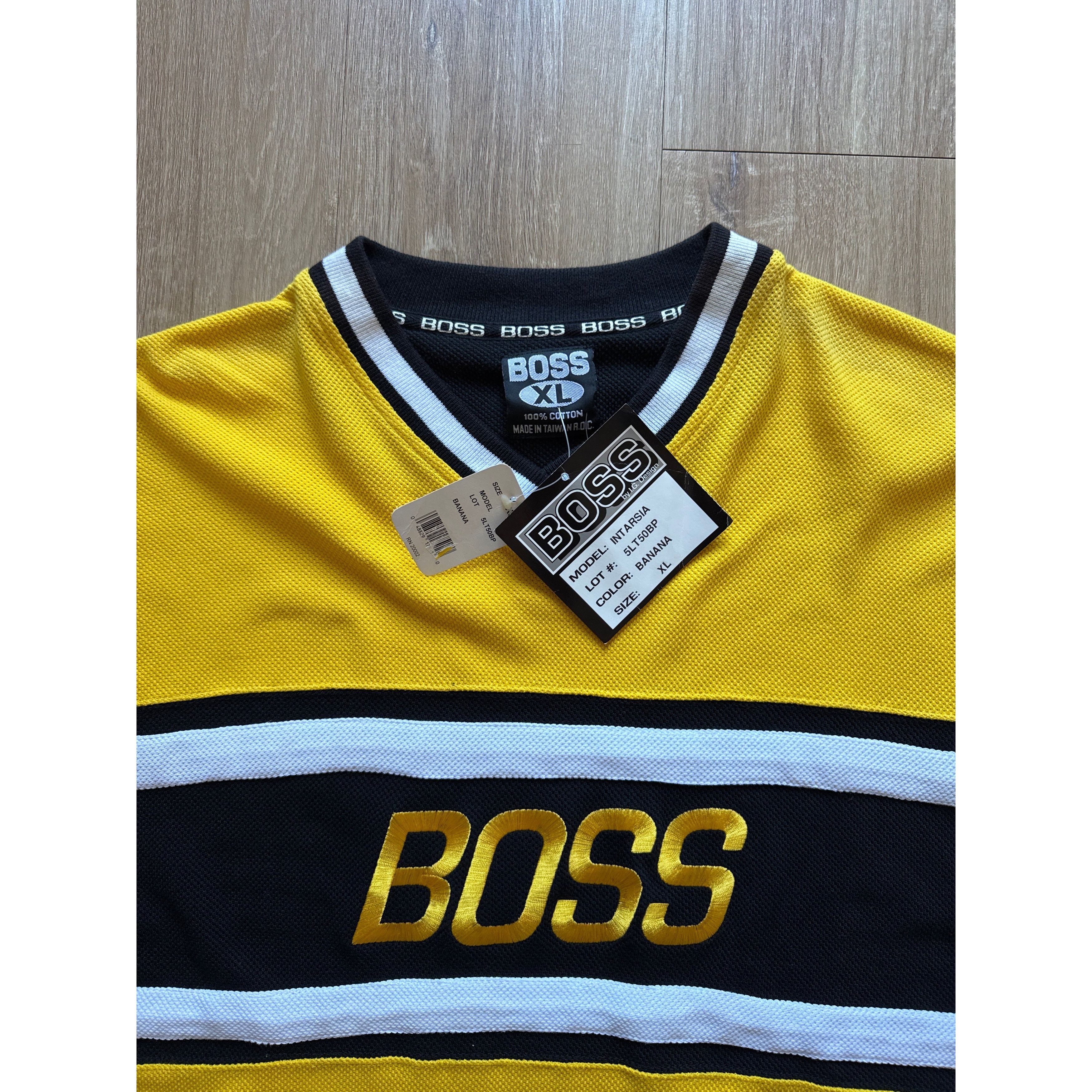 Other Vintage 90s Boss Hockey Style Sweatshirt Size US XL / EU 56 / 4 - 2 Thumbnail