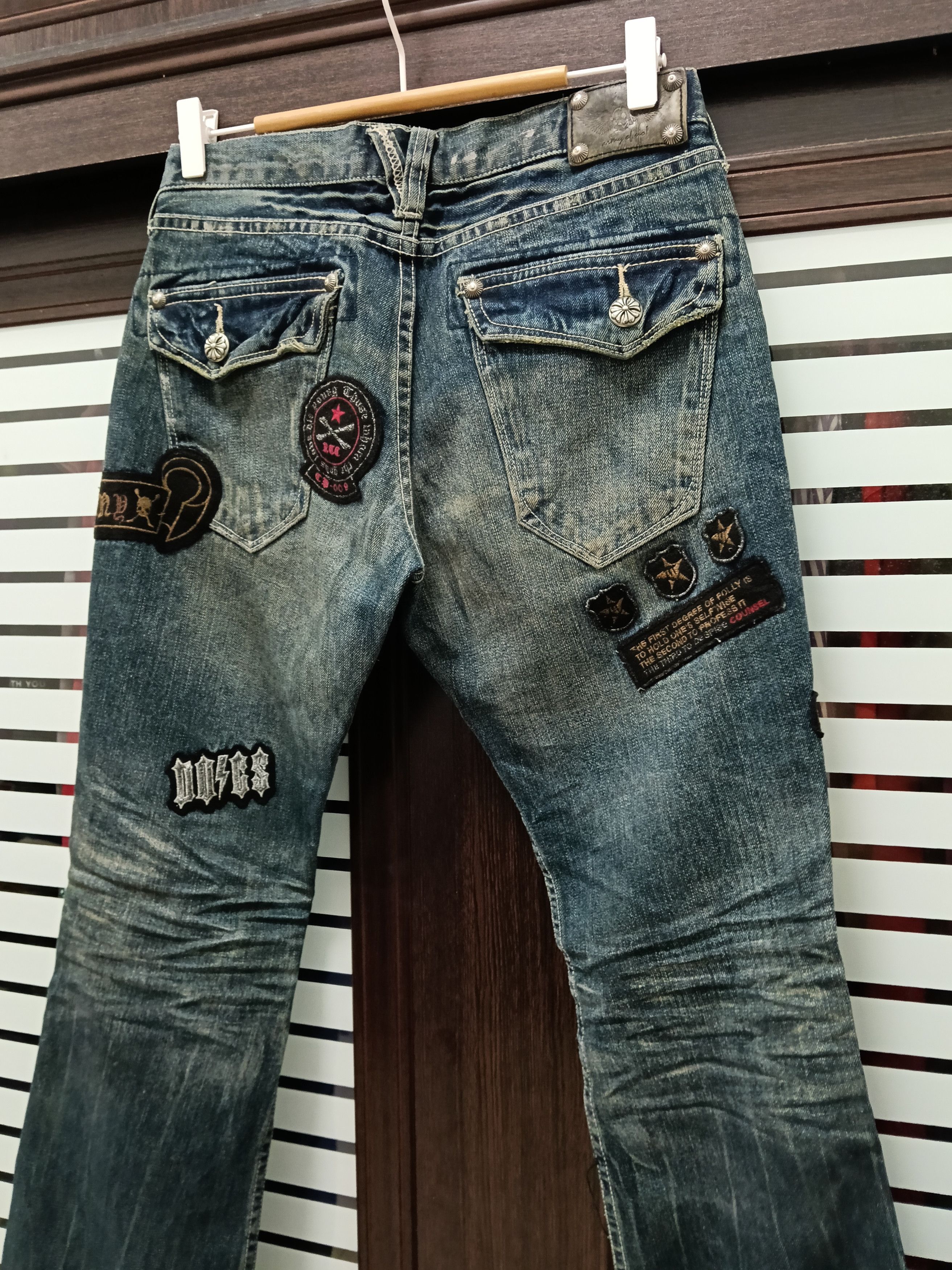 Le Grande Bleu (L.G.B.) 💥Flared Bootcut Trim.Co.Ltd Rock & Love Japanese Denim💥 Size US 29 - 11 Thumbnail