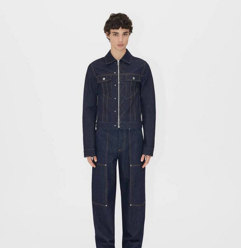 Bottega Veneta BOTTEGA VENETA navy indigo blue denim jacket Size 52 / Large Size US L / EU 52-54 / 3 - 2 Thumbnail