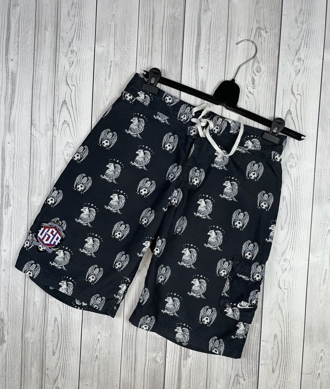 Nike Vintage nike USA soccer shorts logo eagle rare monogram M Size US 30 / EU 46 - 1 Thumbnail