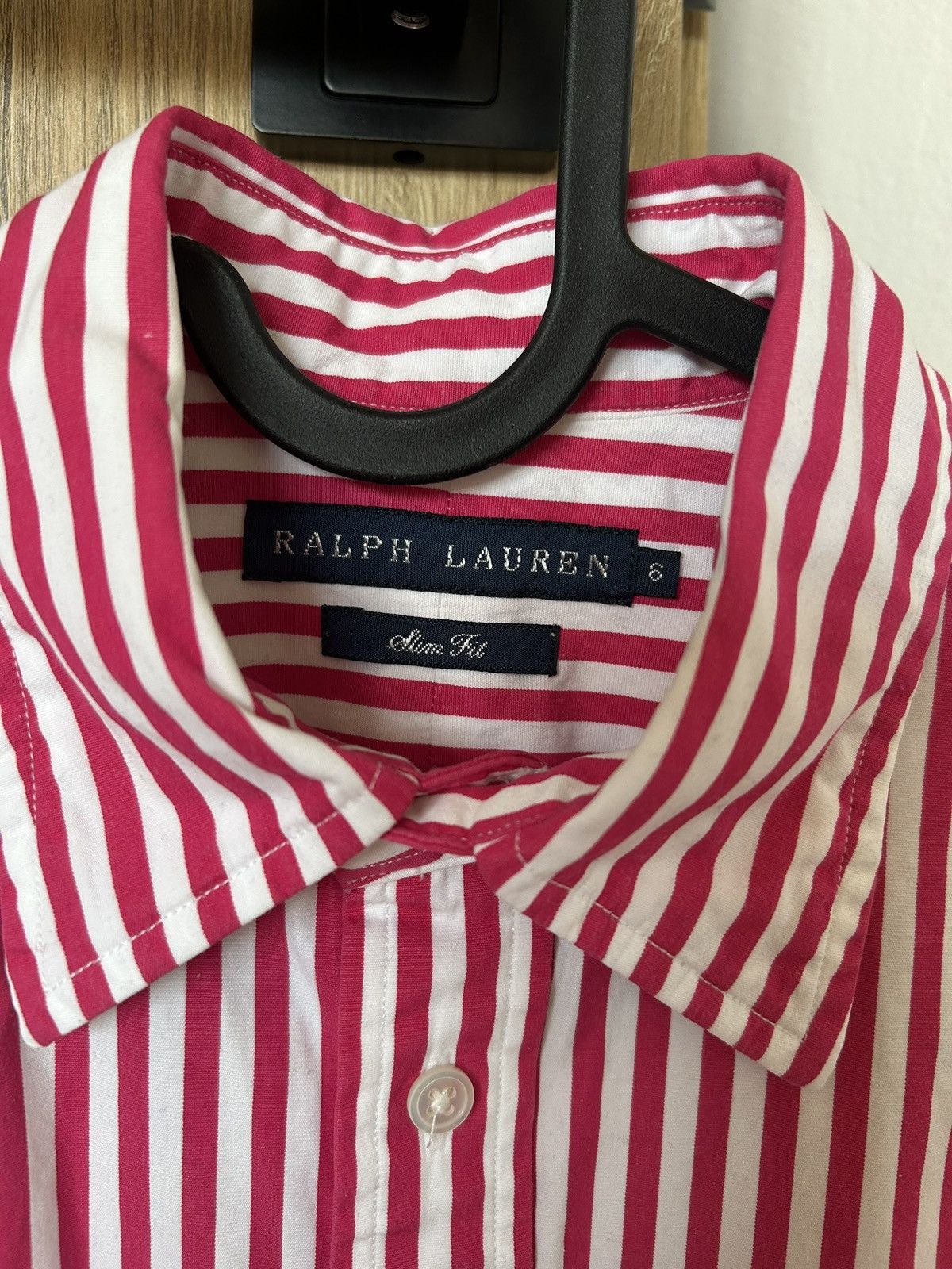 Ralph Lauren Ralph Lauren Slim Fit Candy Stripe Shirt - Rare Cuff Logo Size M / US 6-8 / IT 42-44 - 4 Thumbnail